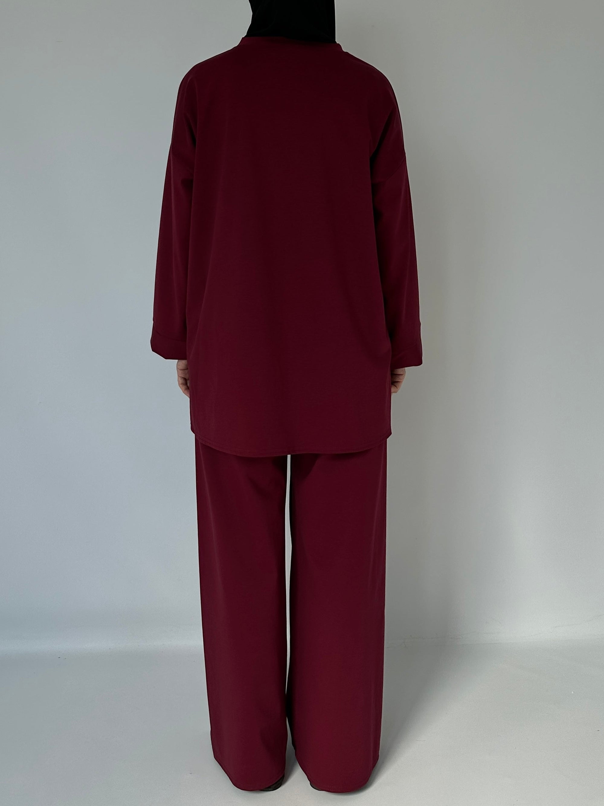 T-SHIRT OVERSIZE BORDEAUX