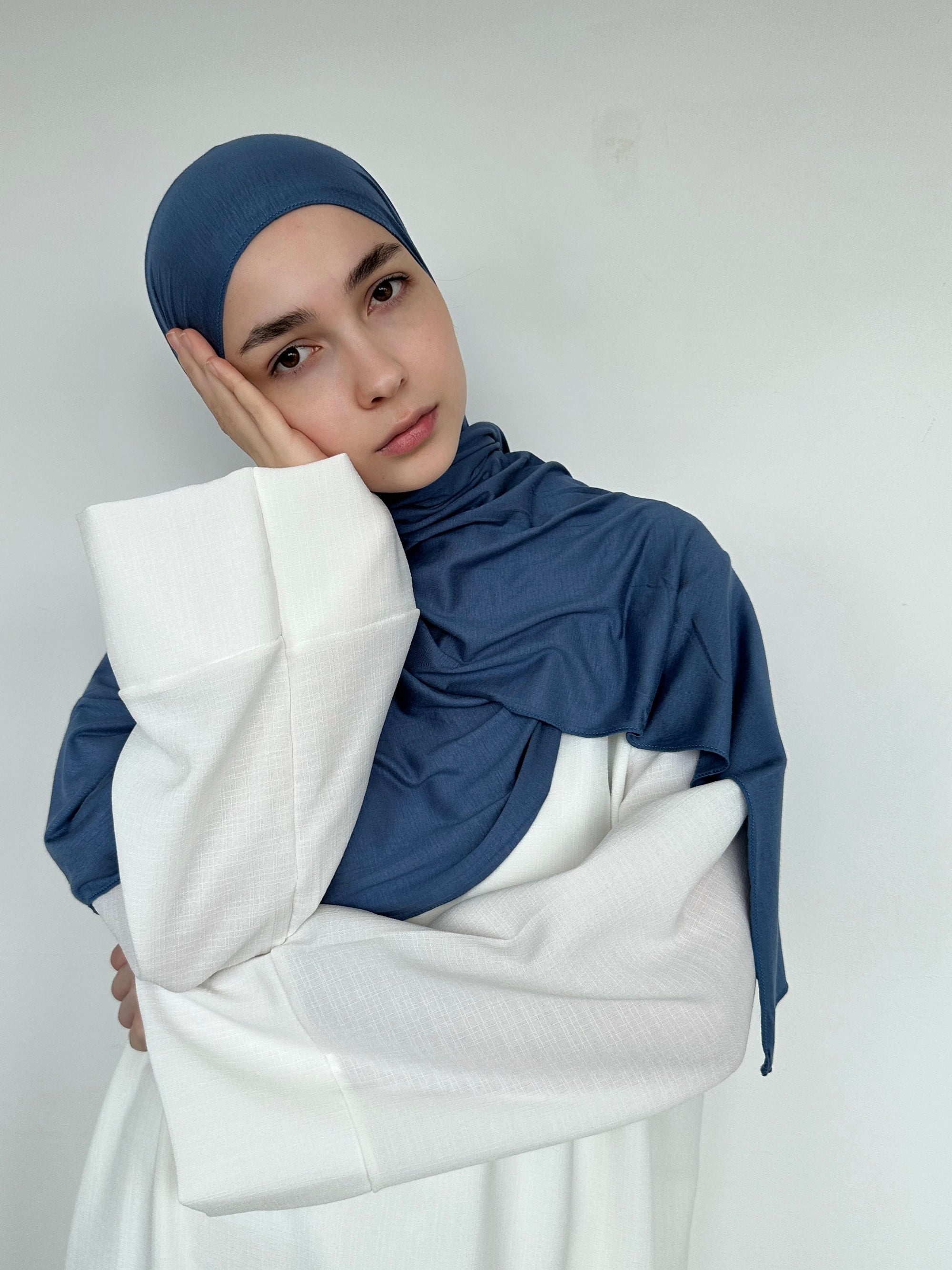 HIJAB JERSEY BLUE
