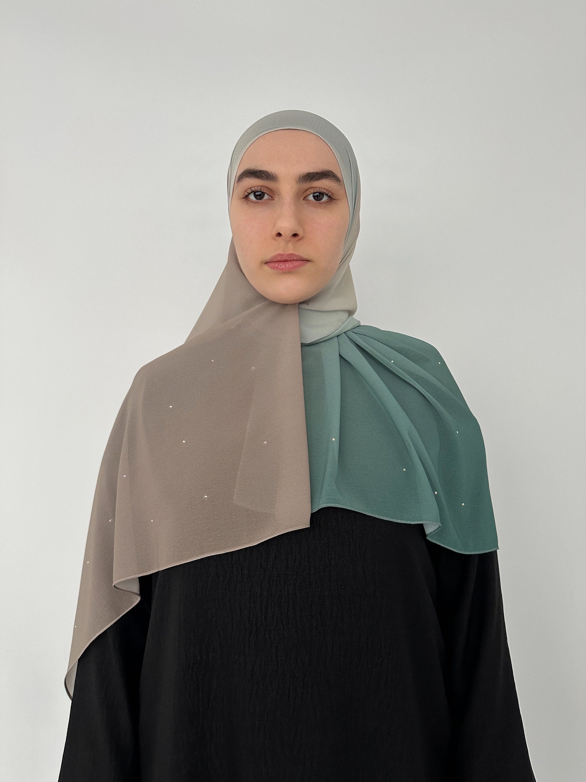 Hijab mousseline dégradé