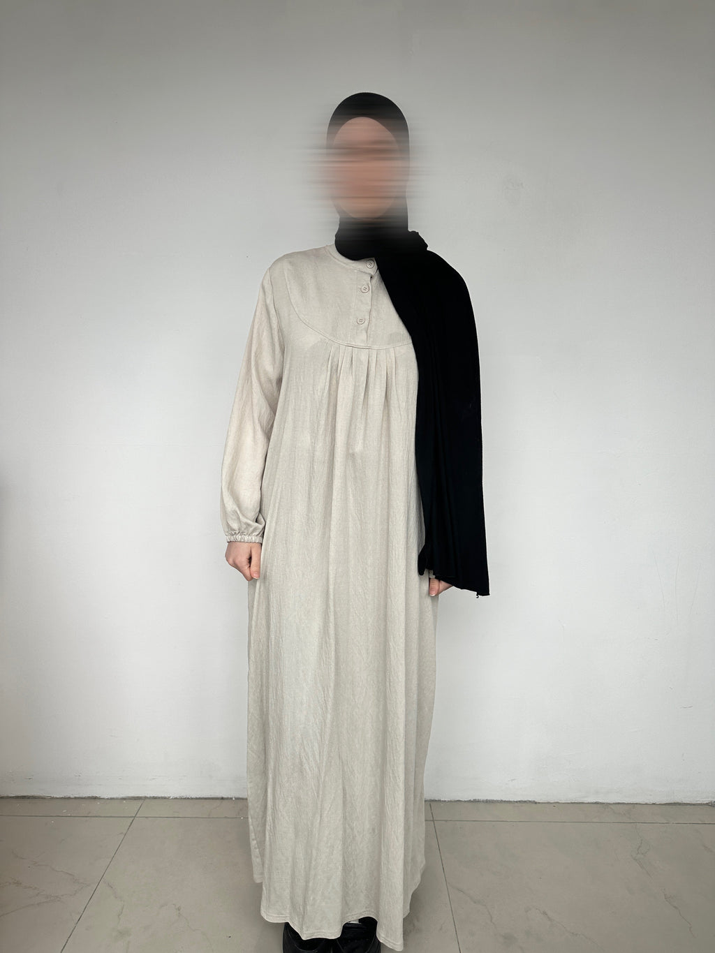 ROBE LINA LONGUE GRÉGE
