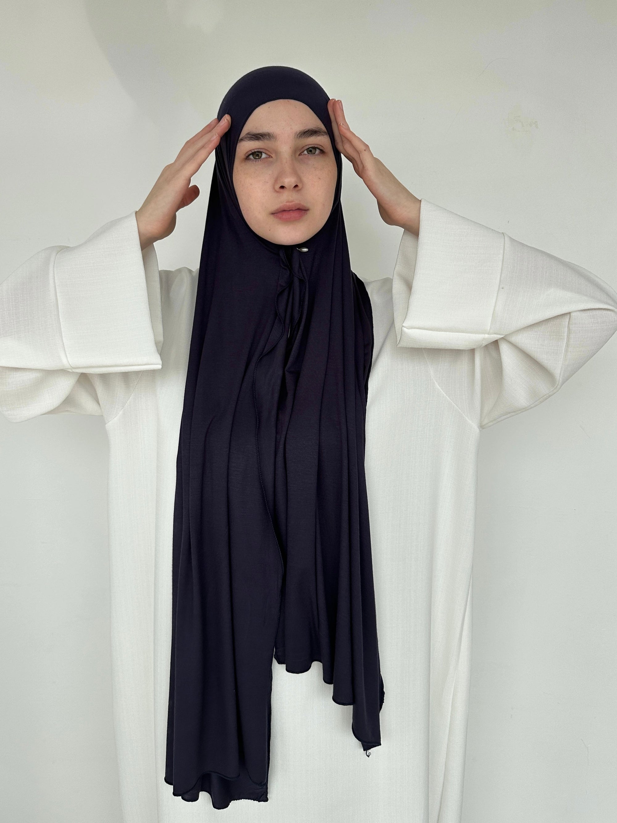 HIJAB JERSEY BLUE FONCÉ