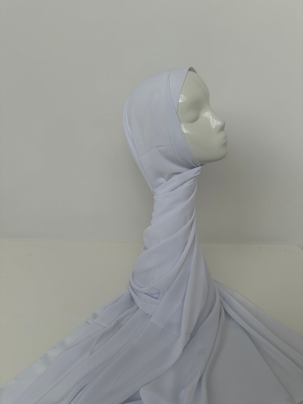 HIJAB SOIE DE MÉDINE BLANC