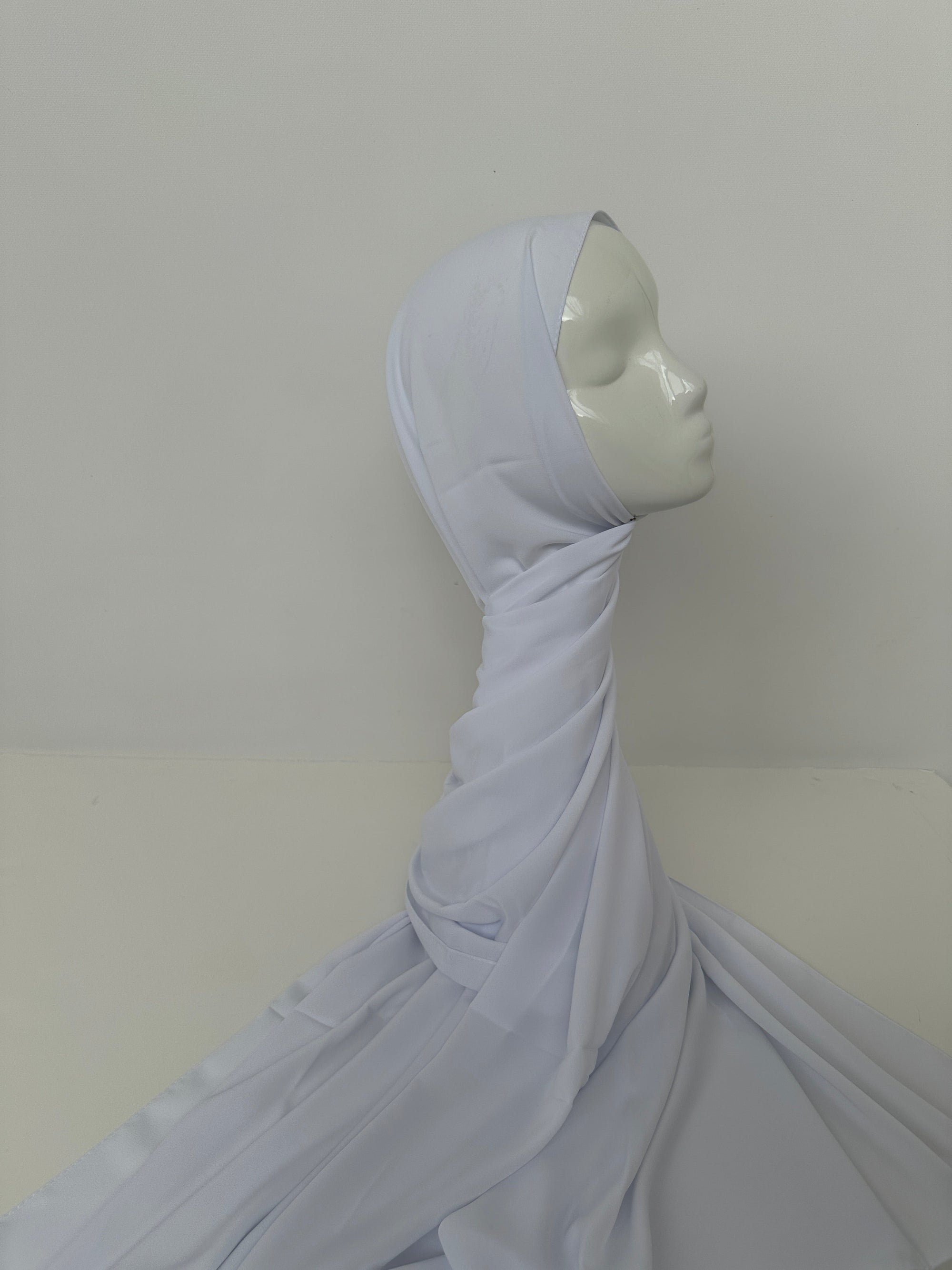 HIJAB SOIE DE MÉDINE BLANC