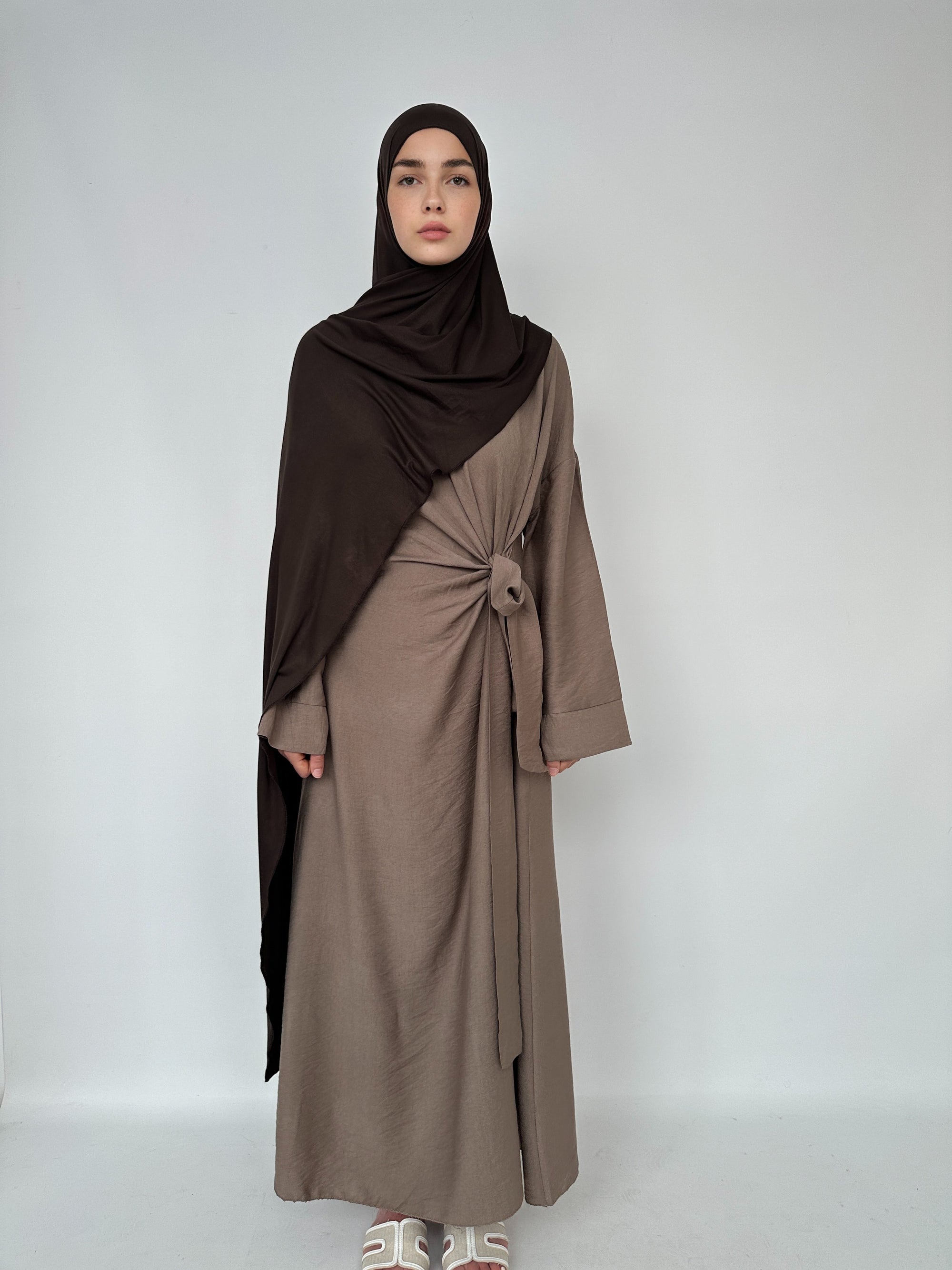HIJAB JERSEY À ENFILER CHOCOLAT