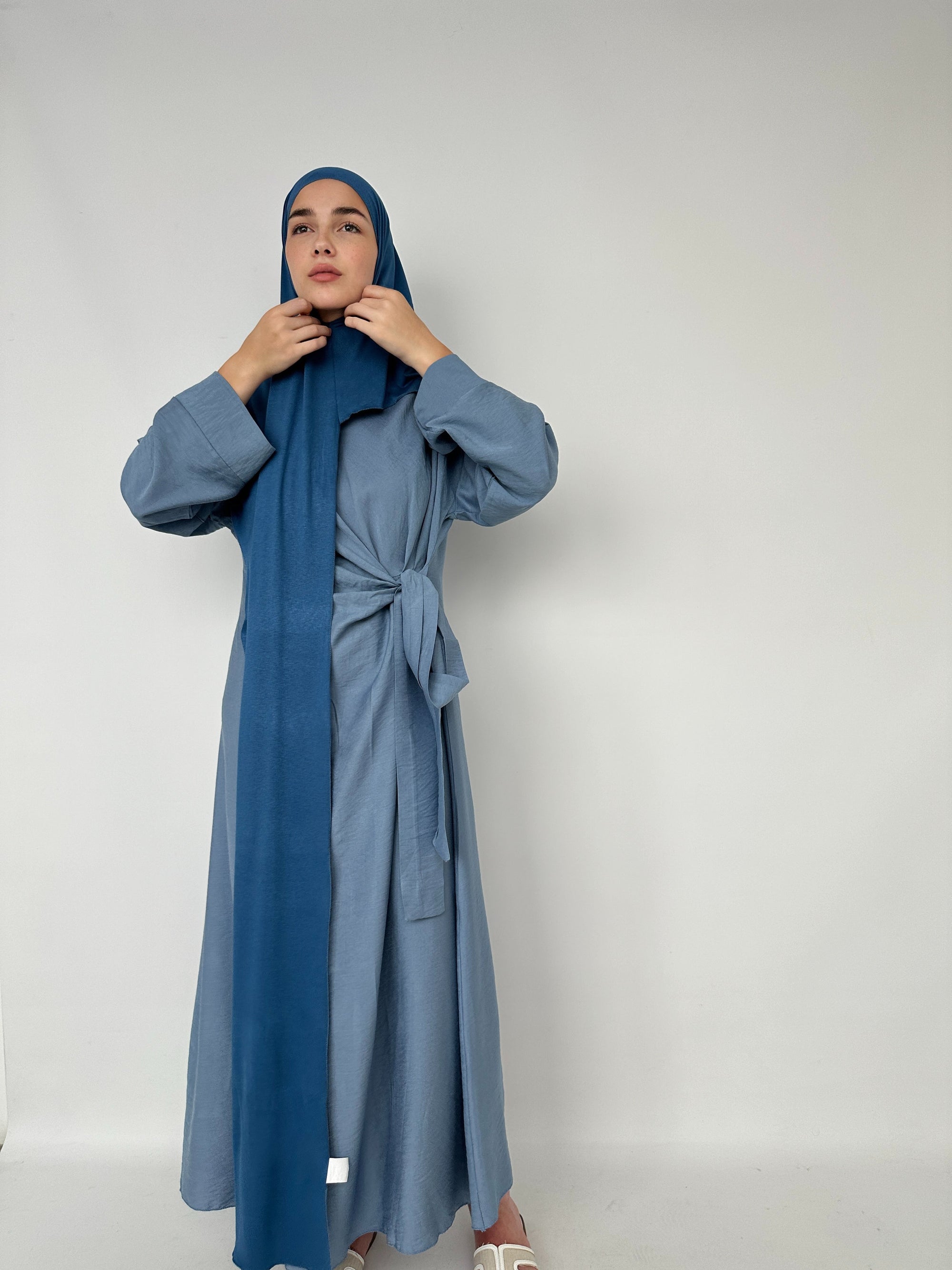 HIJAB JERSEY À ENFILER BLEU