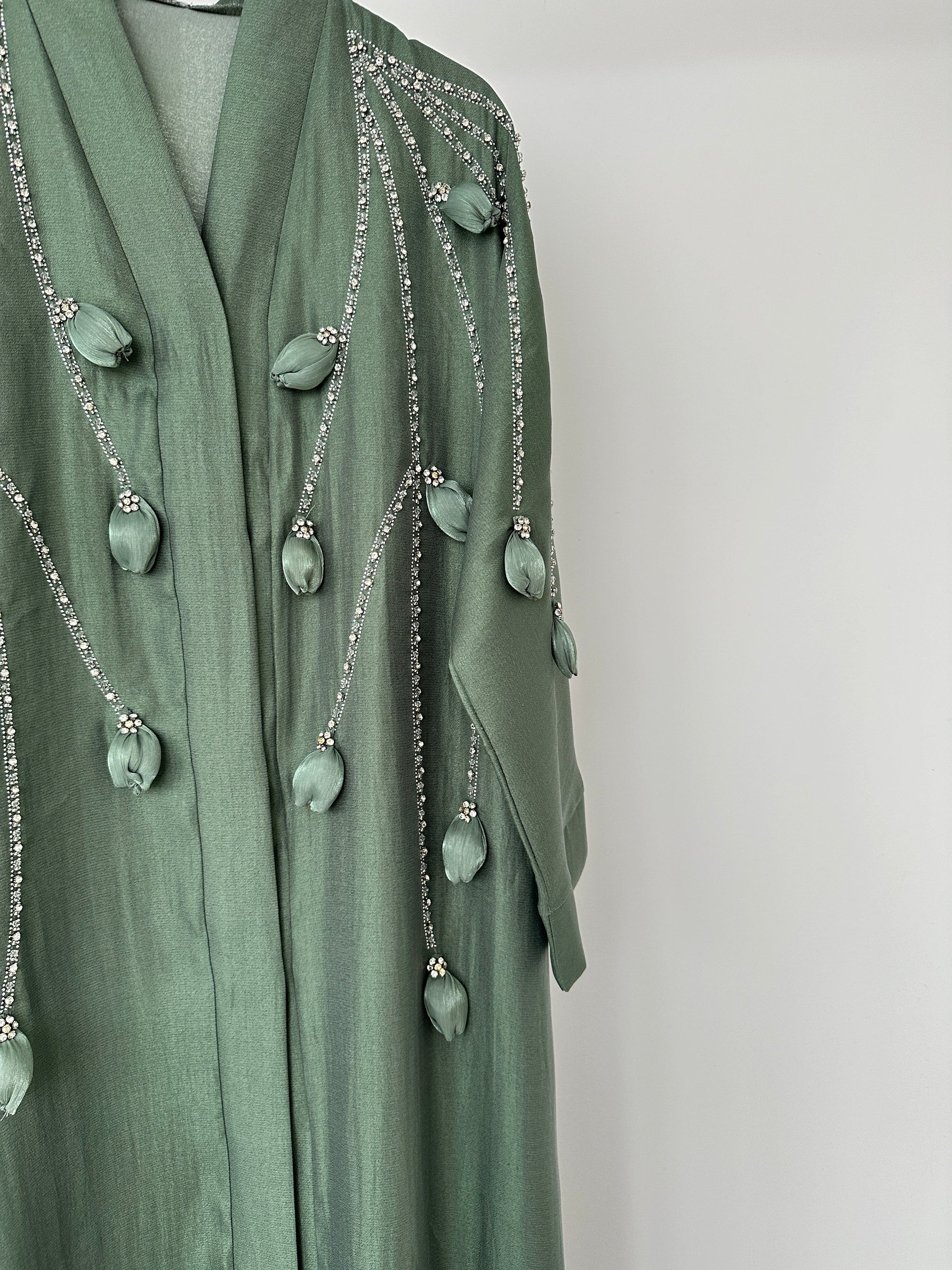 KIMONO STRASS VERT