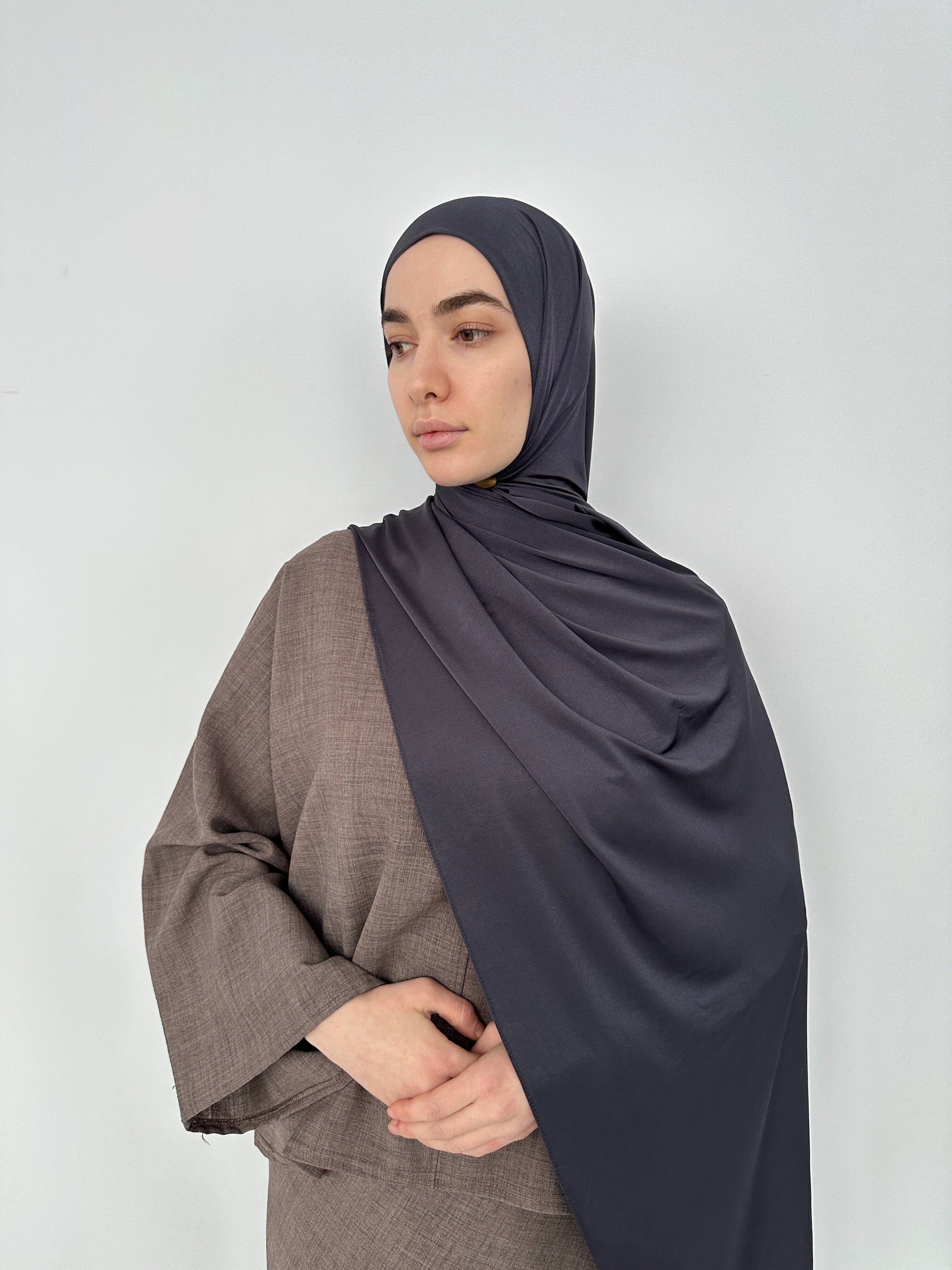BOX DE 4 HIJABS JERSEY SATINE