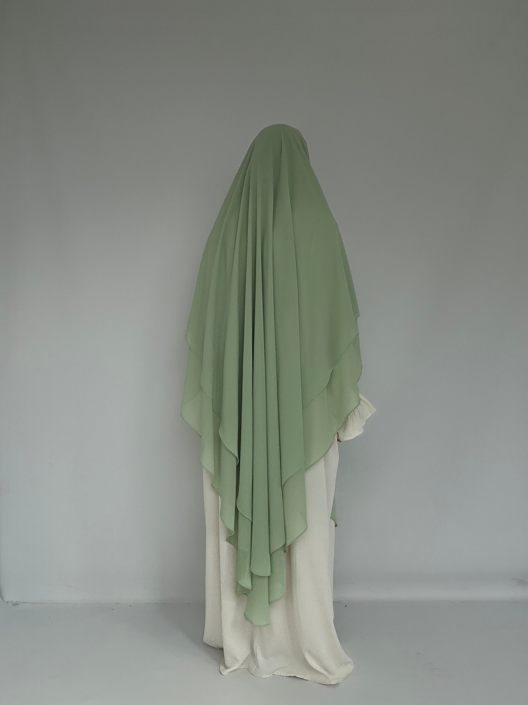 KHIMAR XXL MOUSSELINE PISTACHE