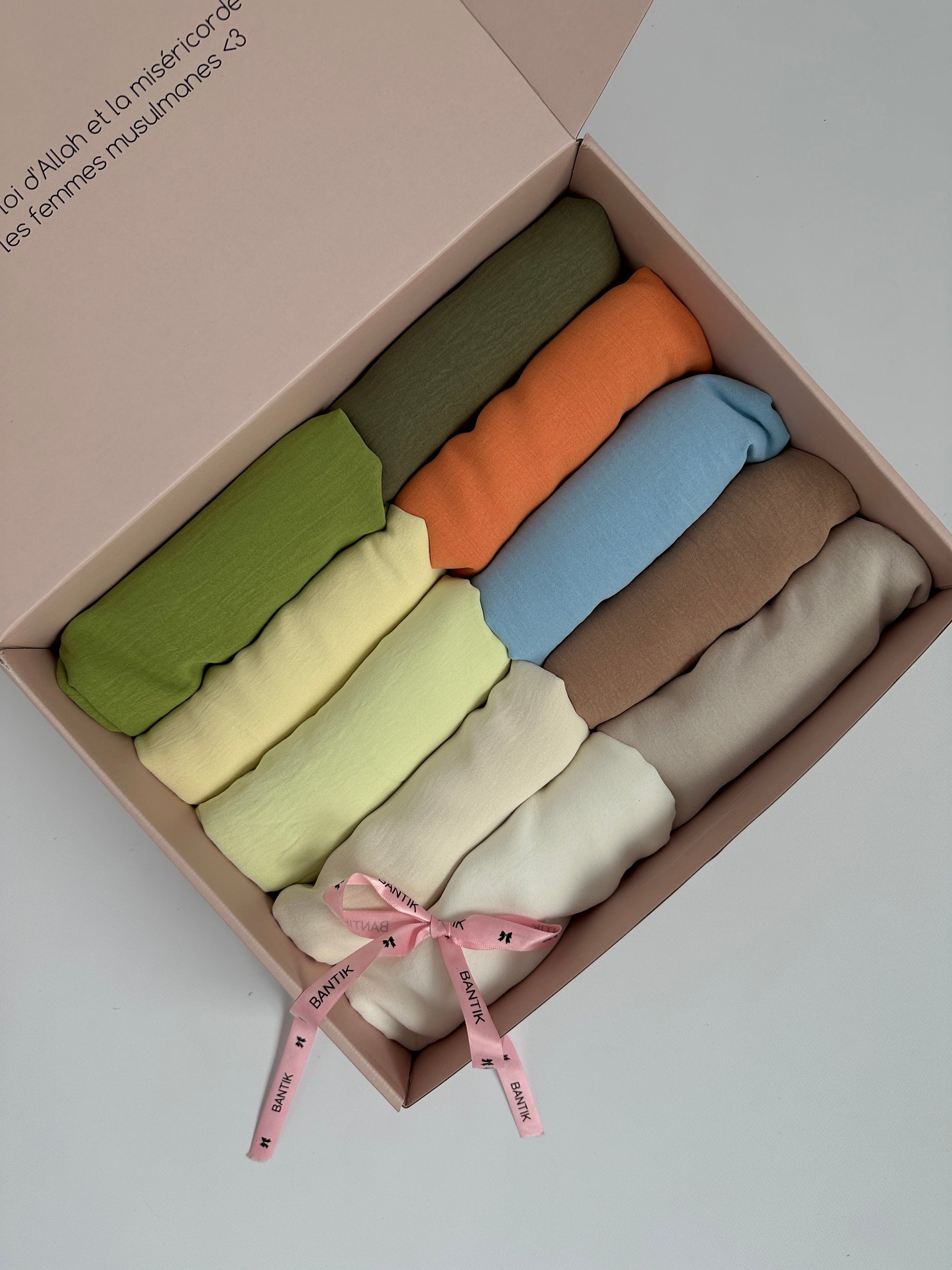 BOX DE 10 HIJABS CARRÉ JAZZ