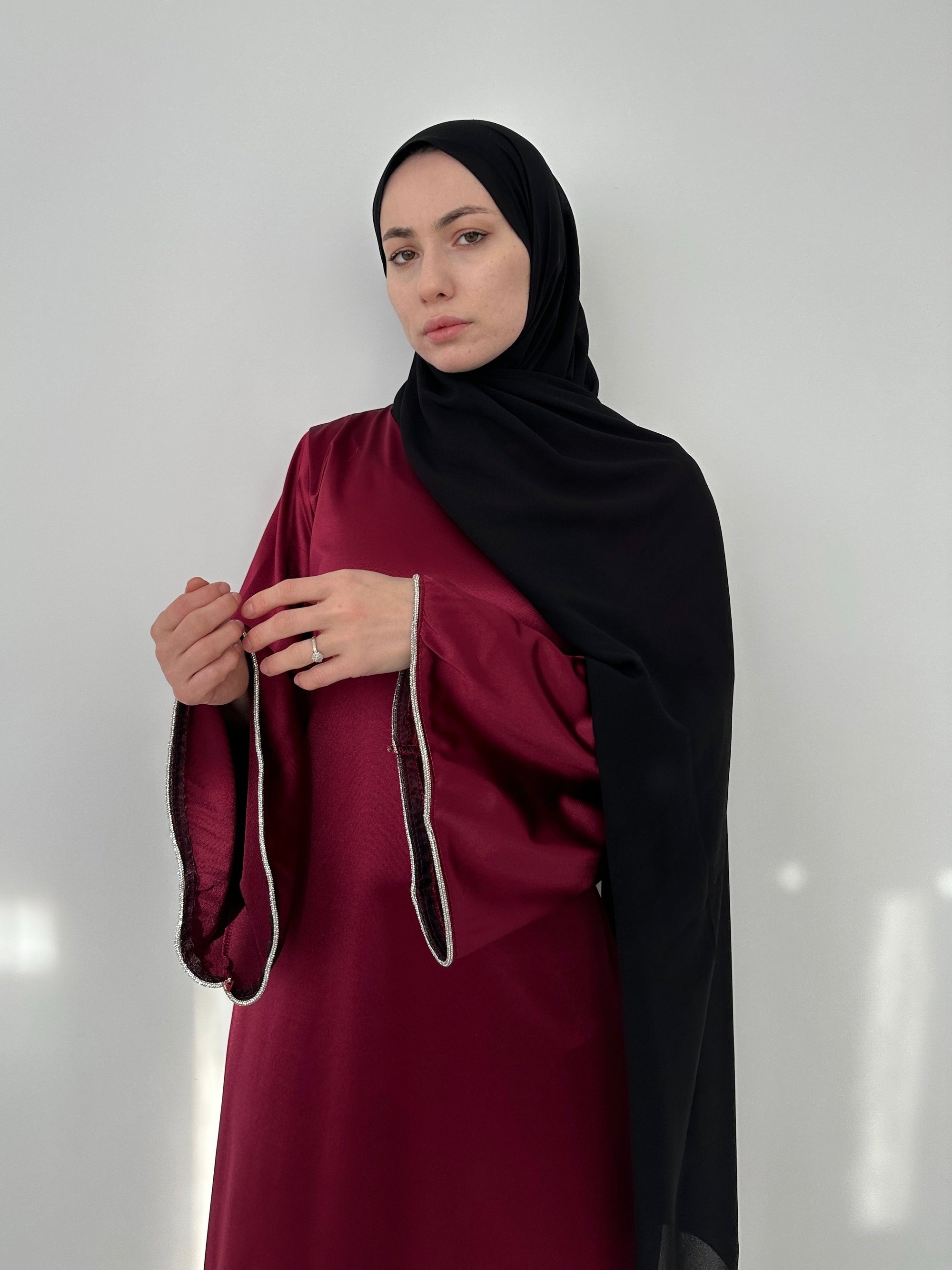 ROBE EN VELOURS SATINÉ