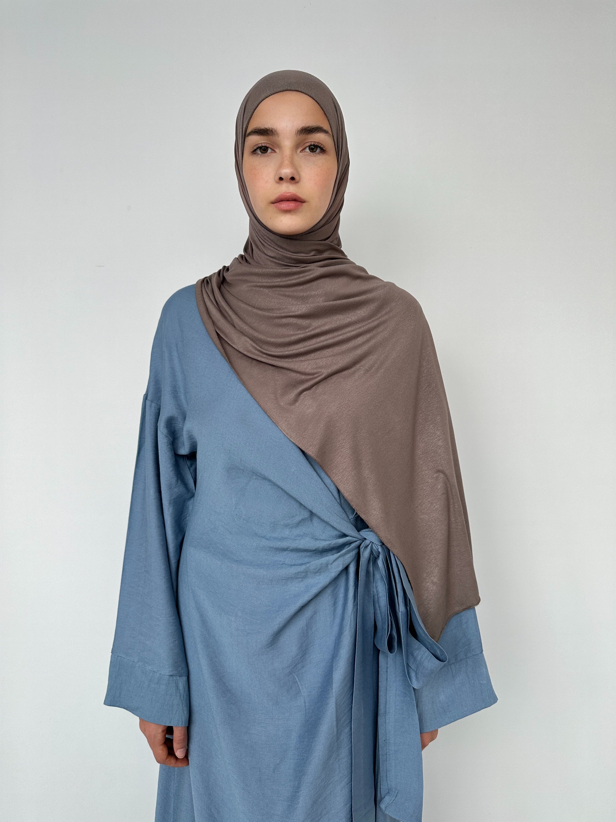 HIJAB JERSEY Â ENFILER TAUPE