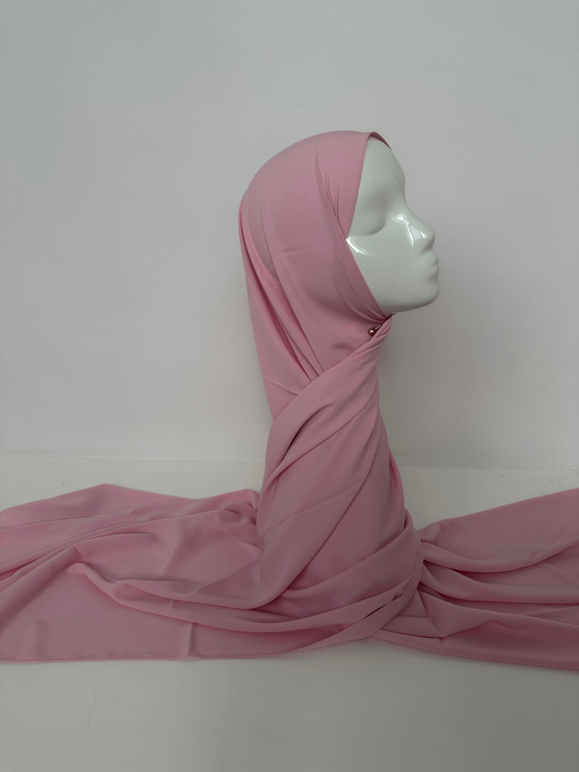 HIJAB SOIE DE MÈDINE ROSE
