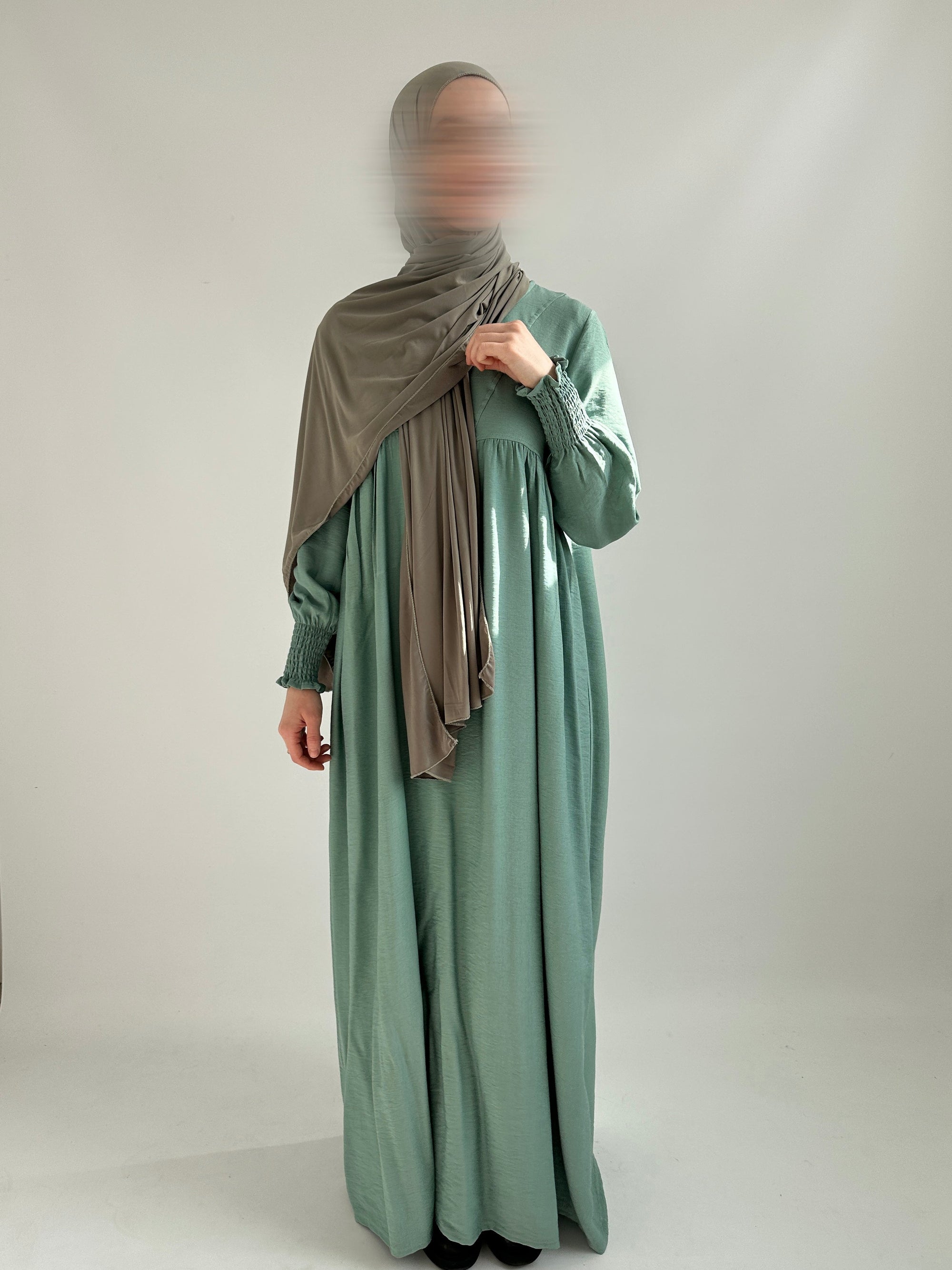 ROBE NOUR LONGUE VERT D’EUX