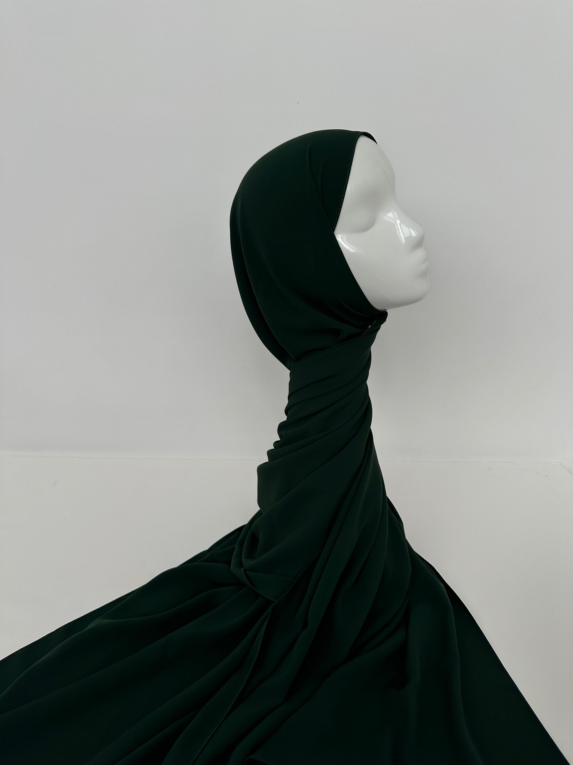HIJAB SOIE DE MÉDINE VERT SAPIN