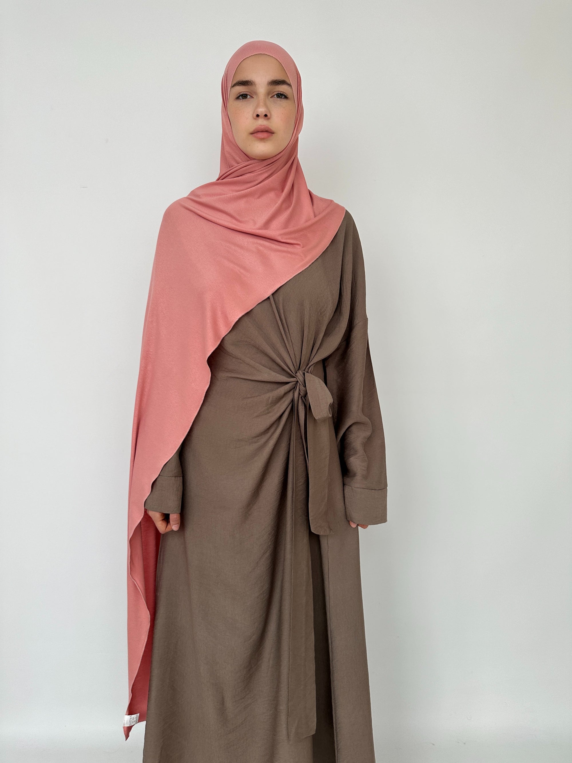 HIJAB JERSEY À ENFILER ROSE PÊCHE