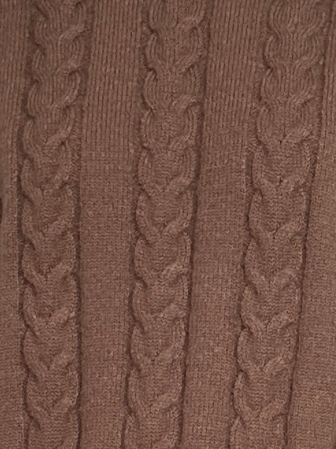 ENSEMBLE JUPE ET PULL CARAMEL