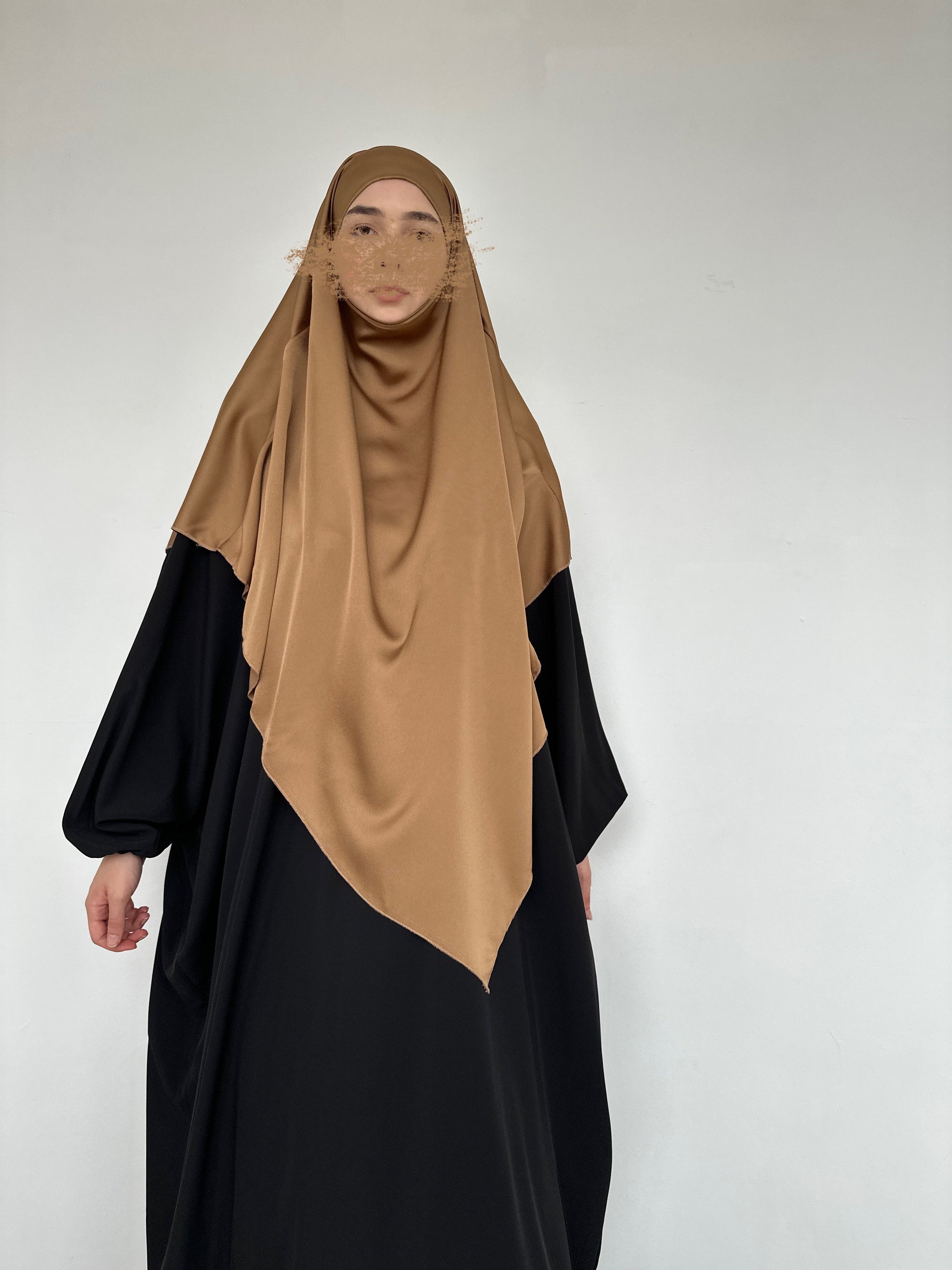 KHIMAR SATINÉ CARAMEL