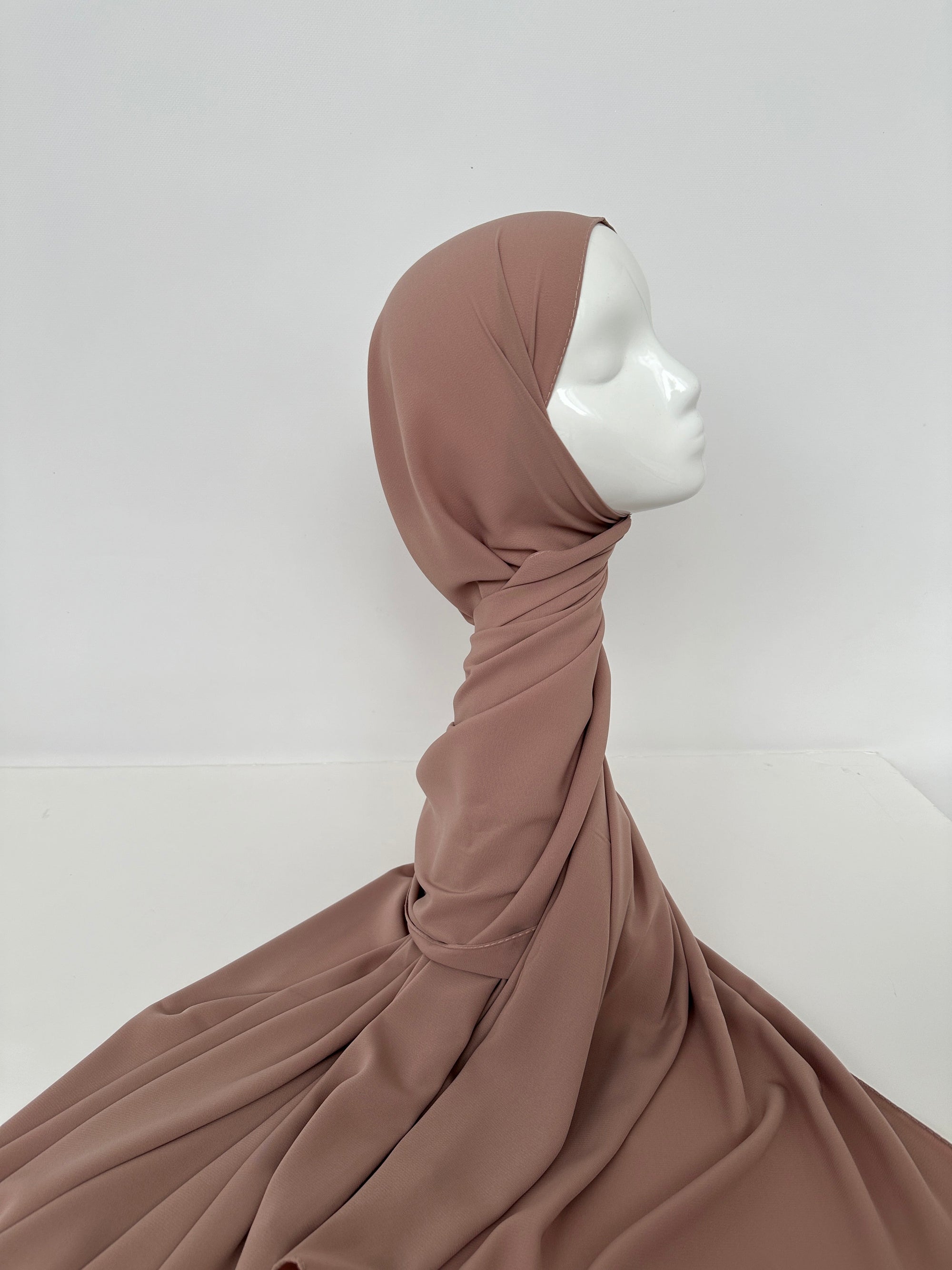 HIJAB SOIE DE MÉDINE BEIGE POUDRÉ