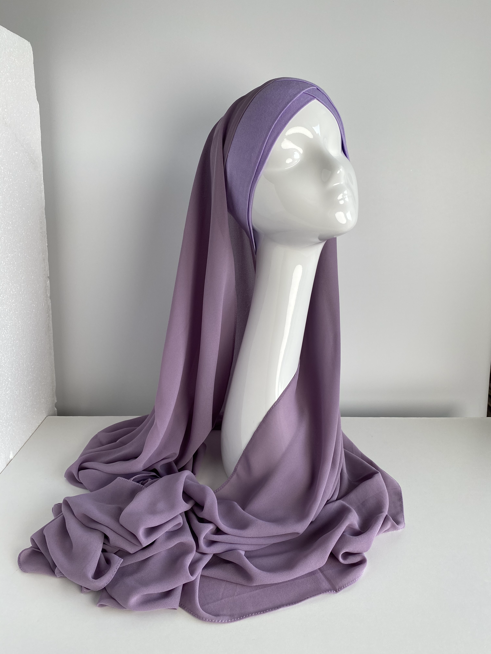 HIJAB À ENFILER LILAS