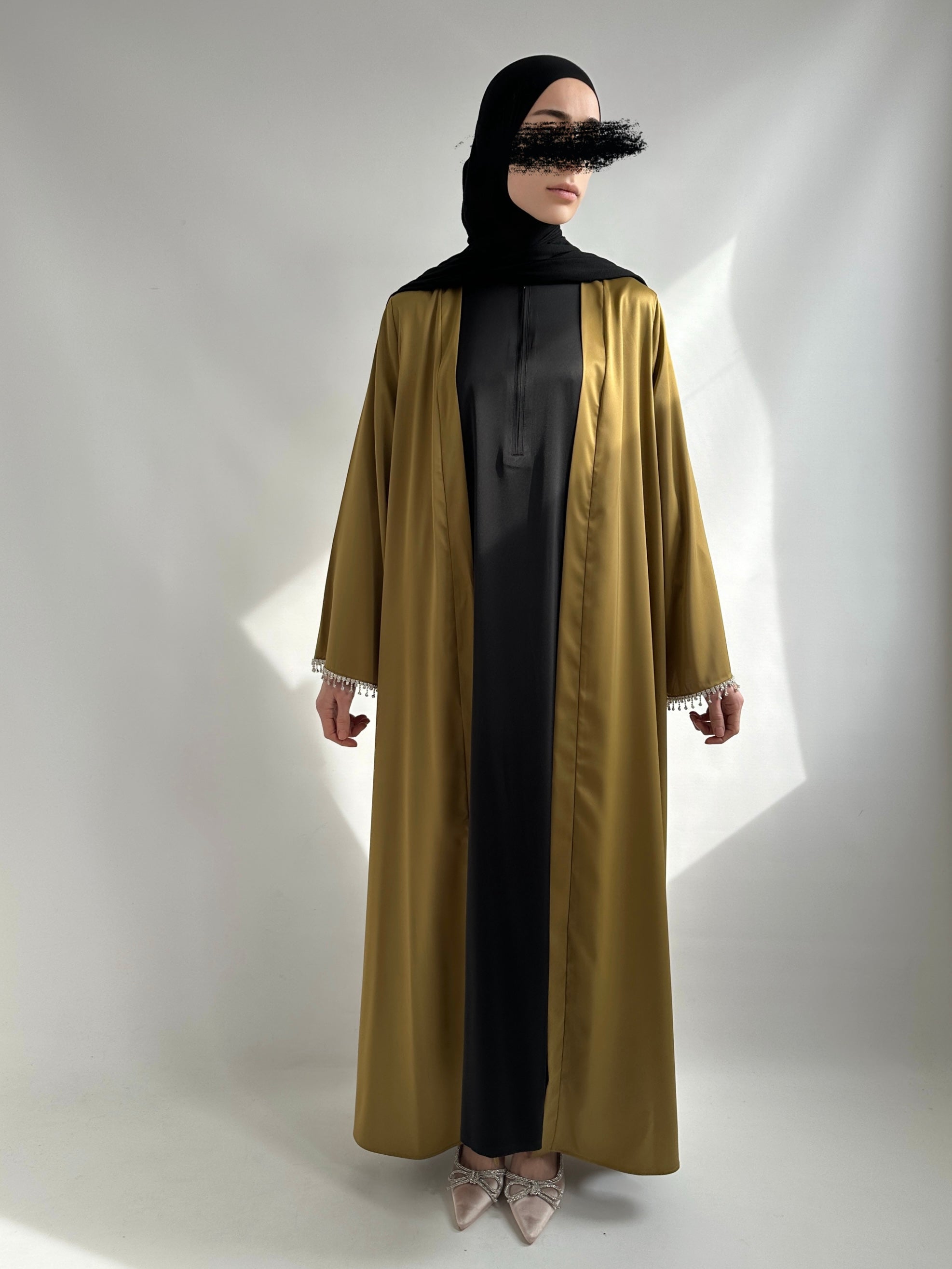 KIMONO DE SOIRÉE OLIVE