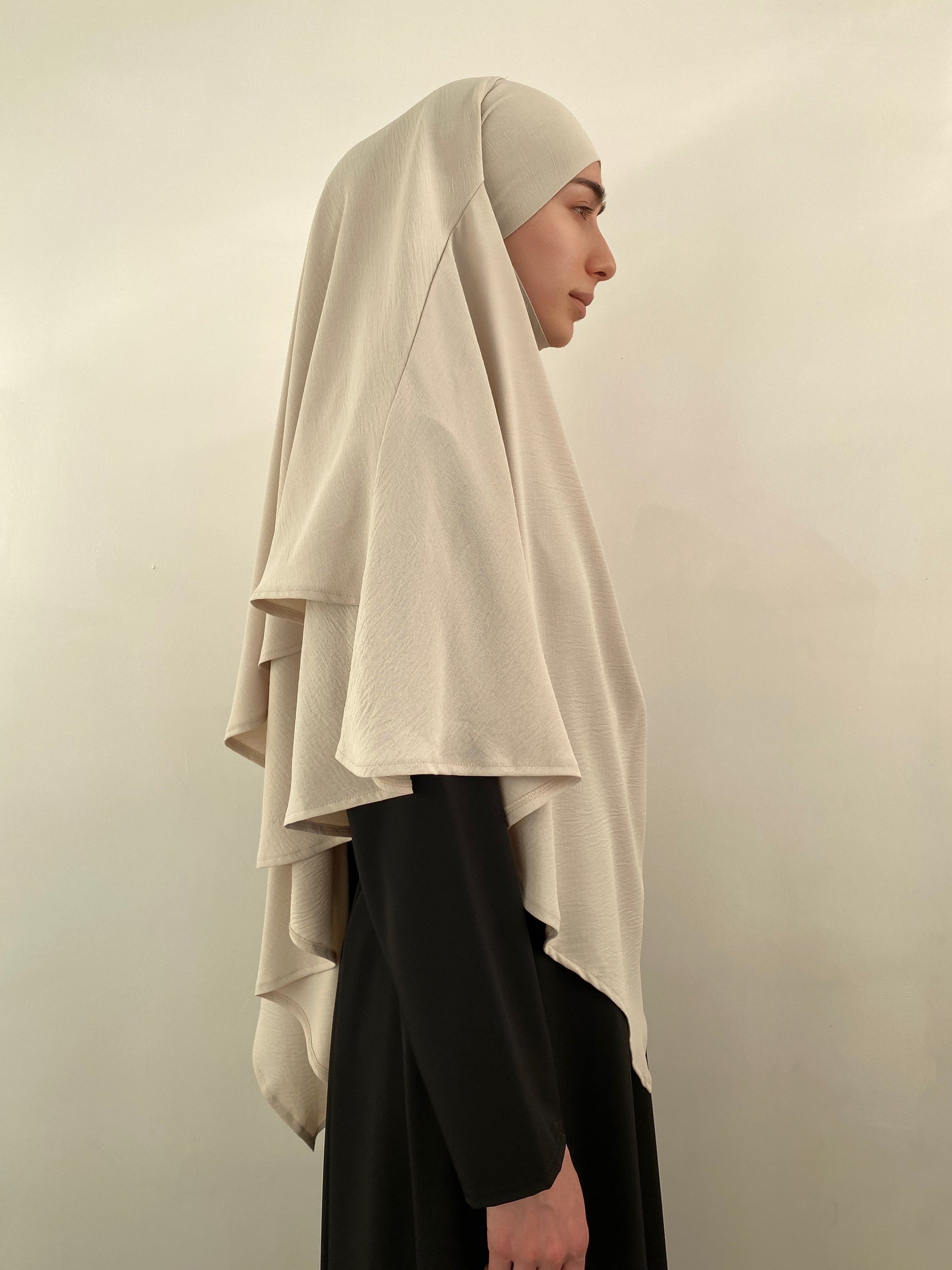 KHIMAR JAZZ 2 VOILES BEIGE
