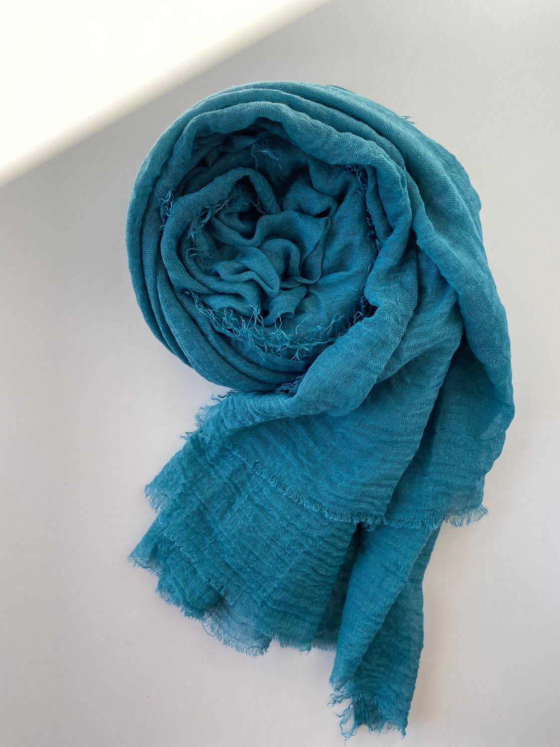 HIJAB MAXI CHÂLE BLEU CANARD