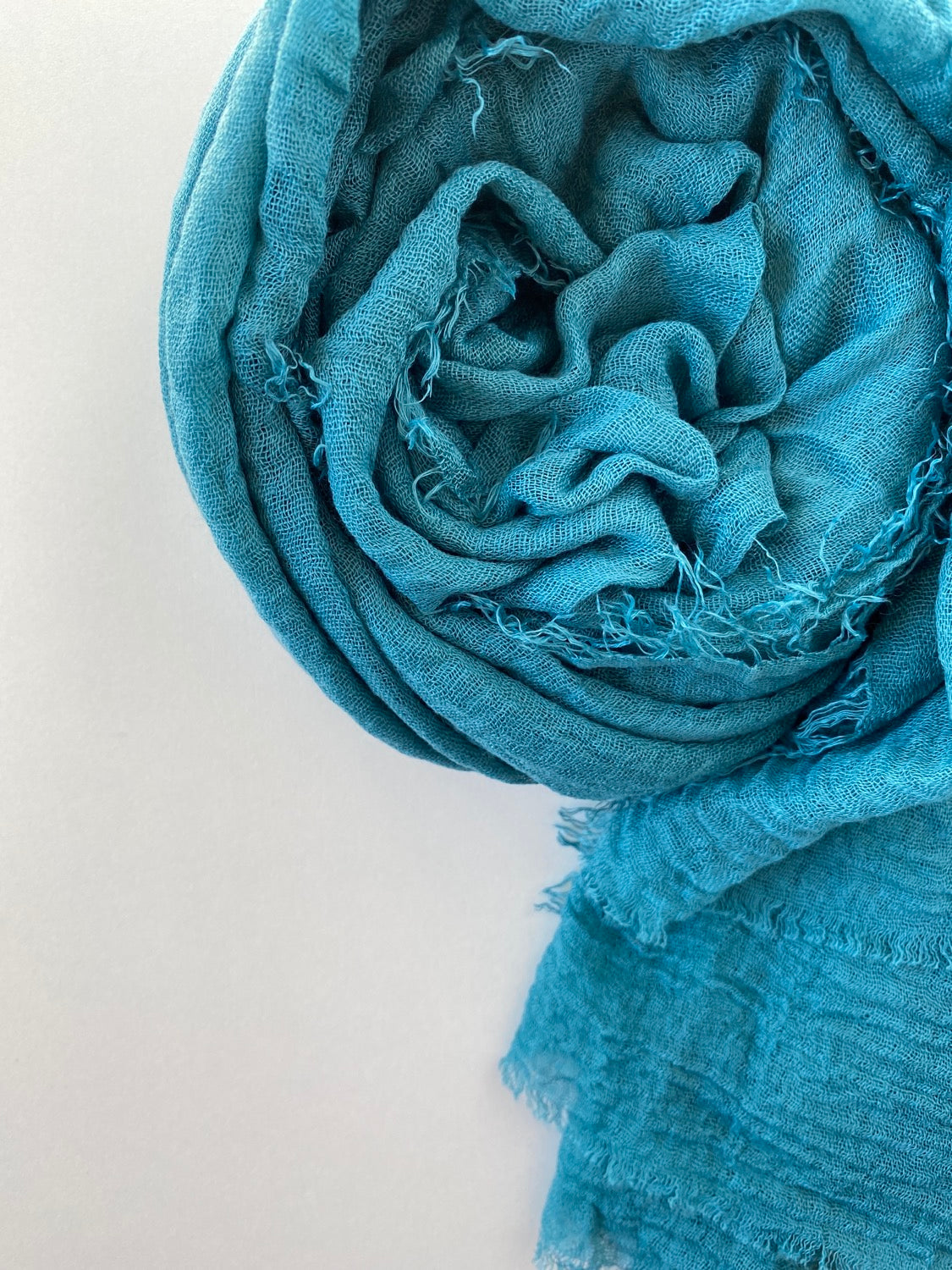 HIJAB MAXI CHÂLE BLEU CANARD
