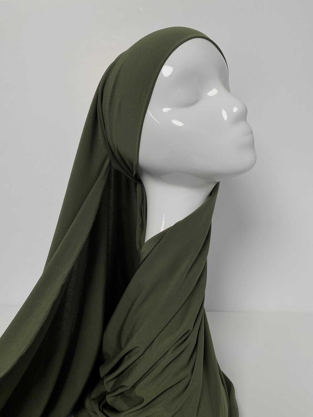 HIJAB JERSEY PREMIUM XL À NOUER KAKI