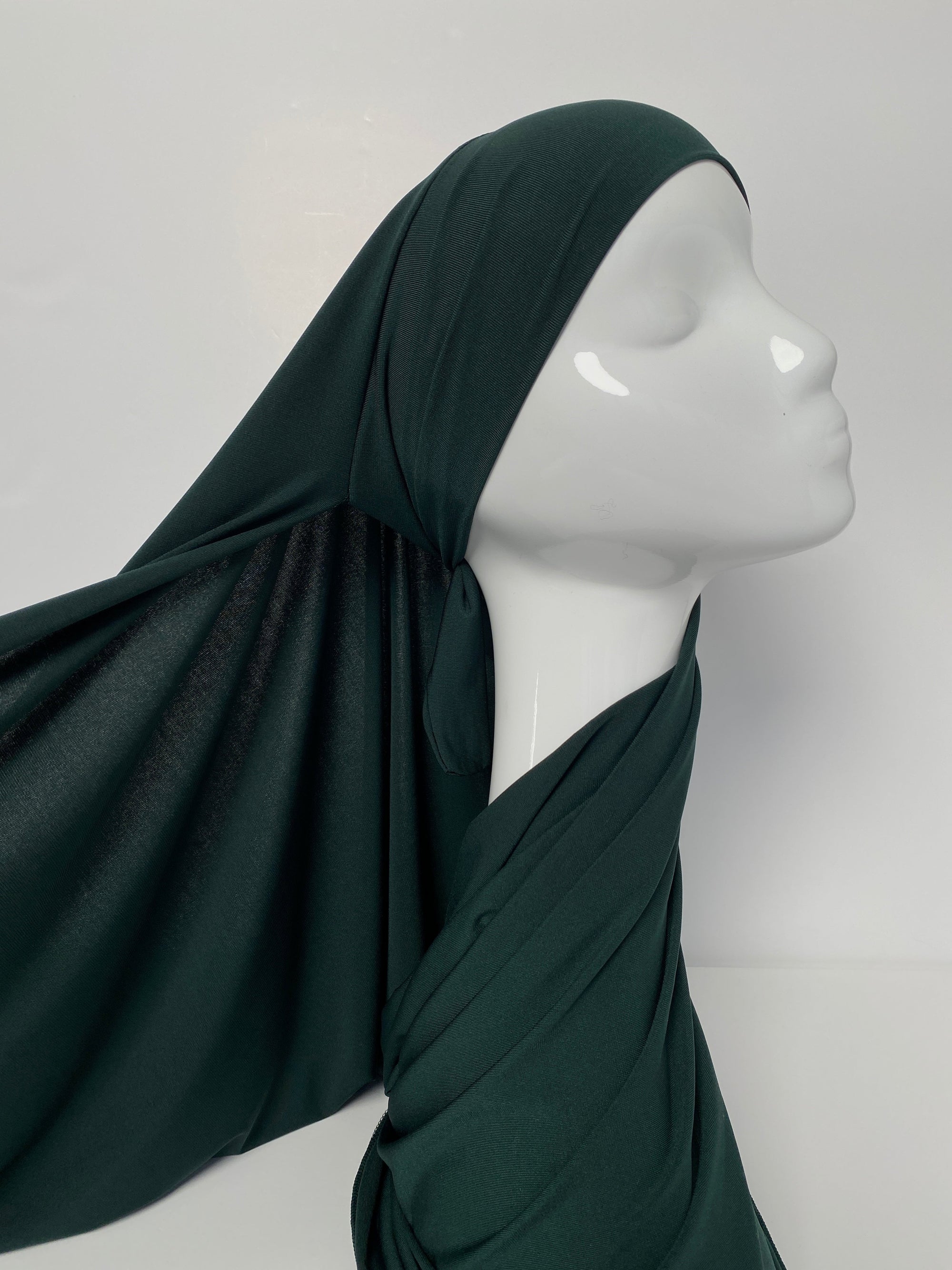 HIJAB JERSEY PREMIUM XL À NOUER VERT