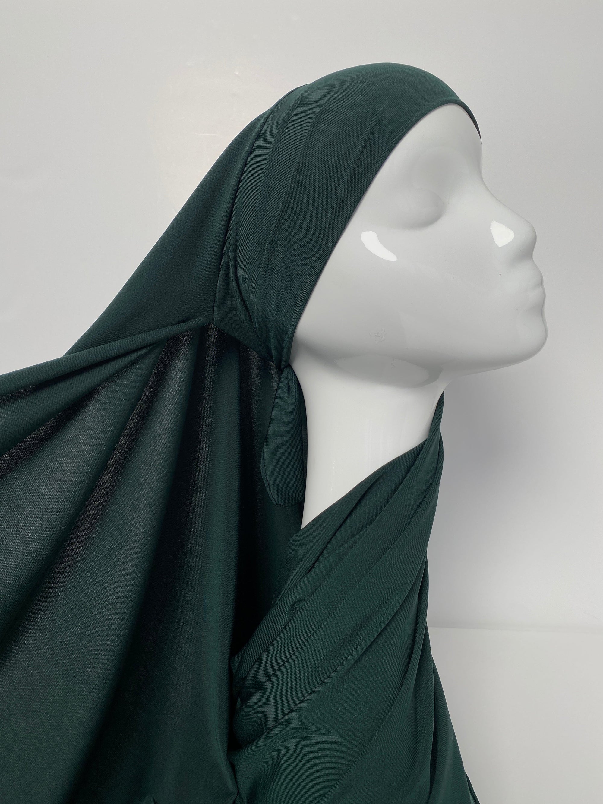 HIJAB JERSEY PREMIUM XL À NOUER VERT