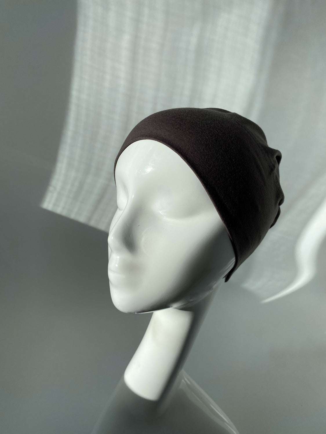 BONNET HIJAB GRIS FONCÉ
