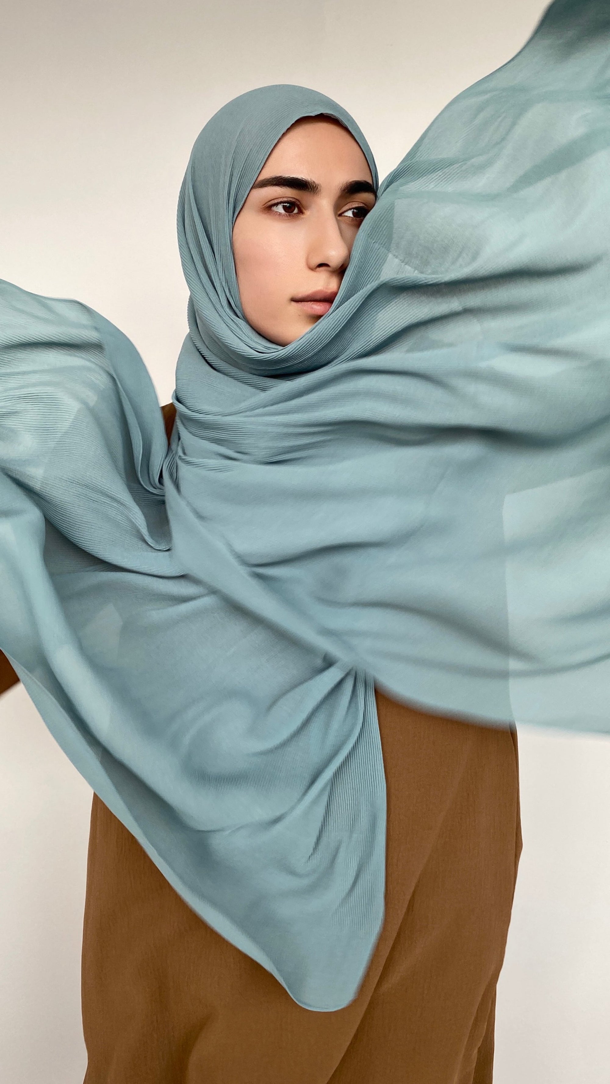HIJAB PLISSÉ FUMÉE