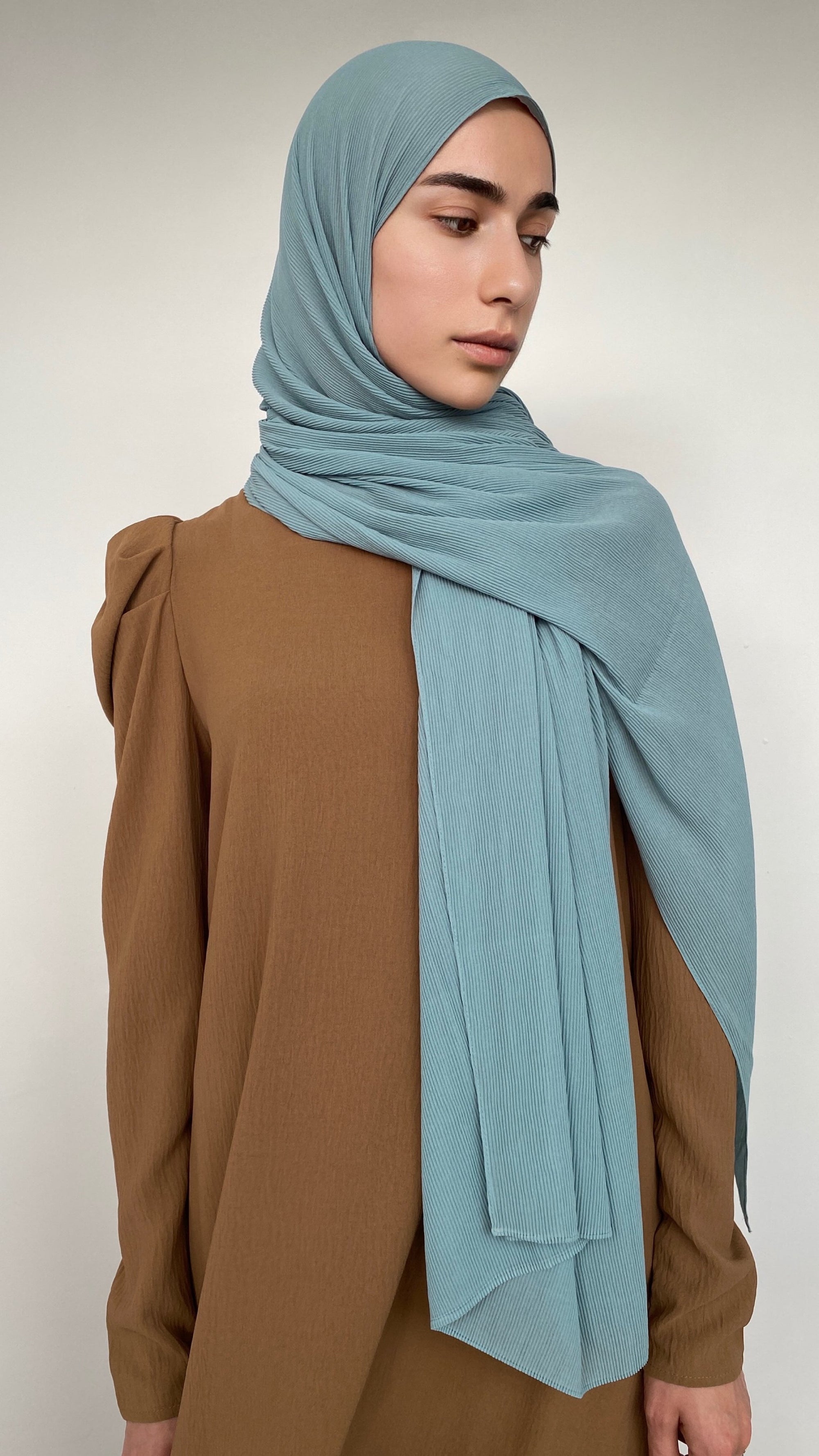 HIJAB PLISSÉ FUMÉE