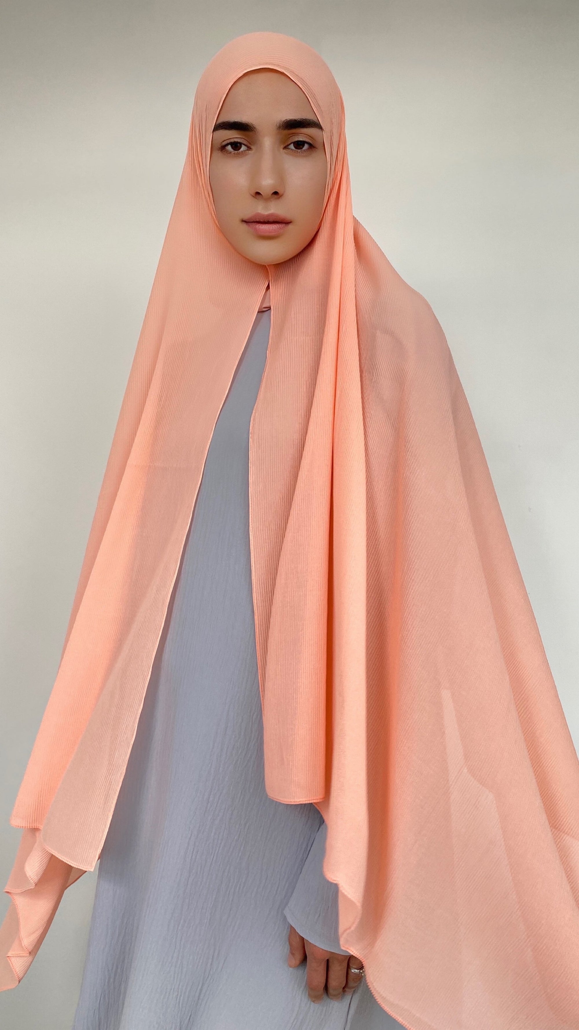 HIJAB PLISSÉ PÈCHE