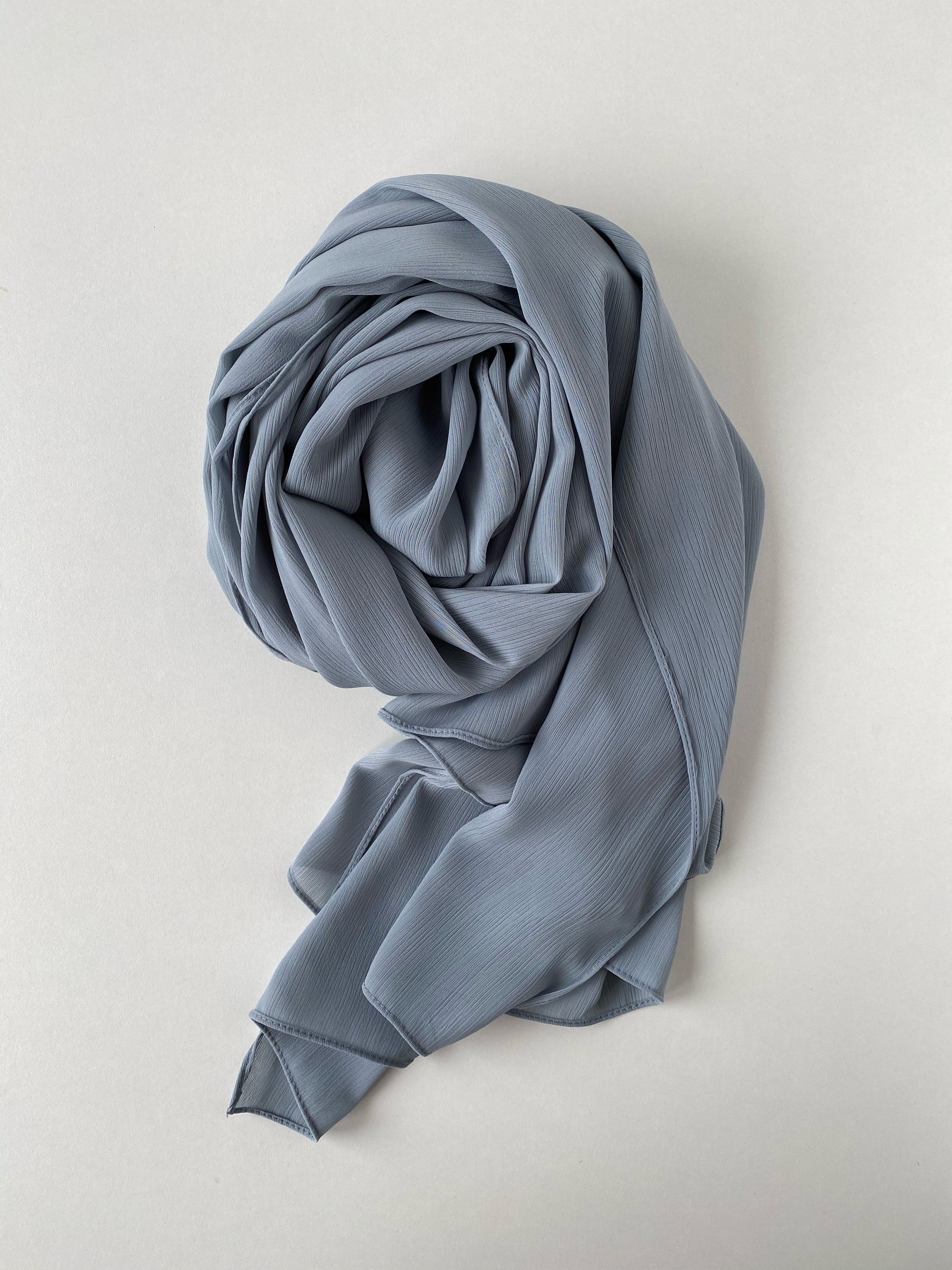 HIJAB SOIE RAYÉ GRIS