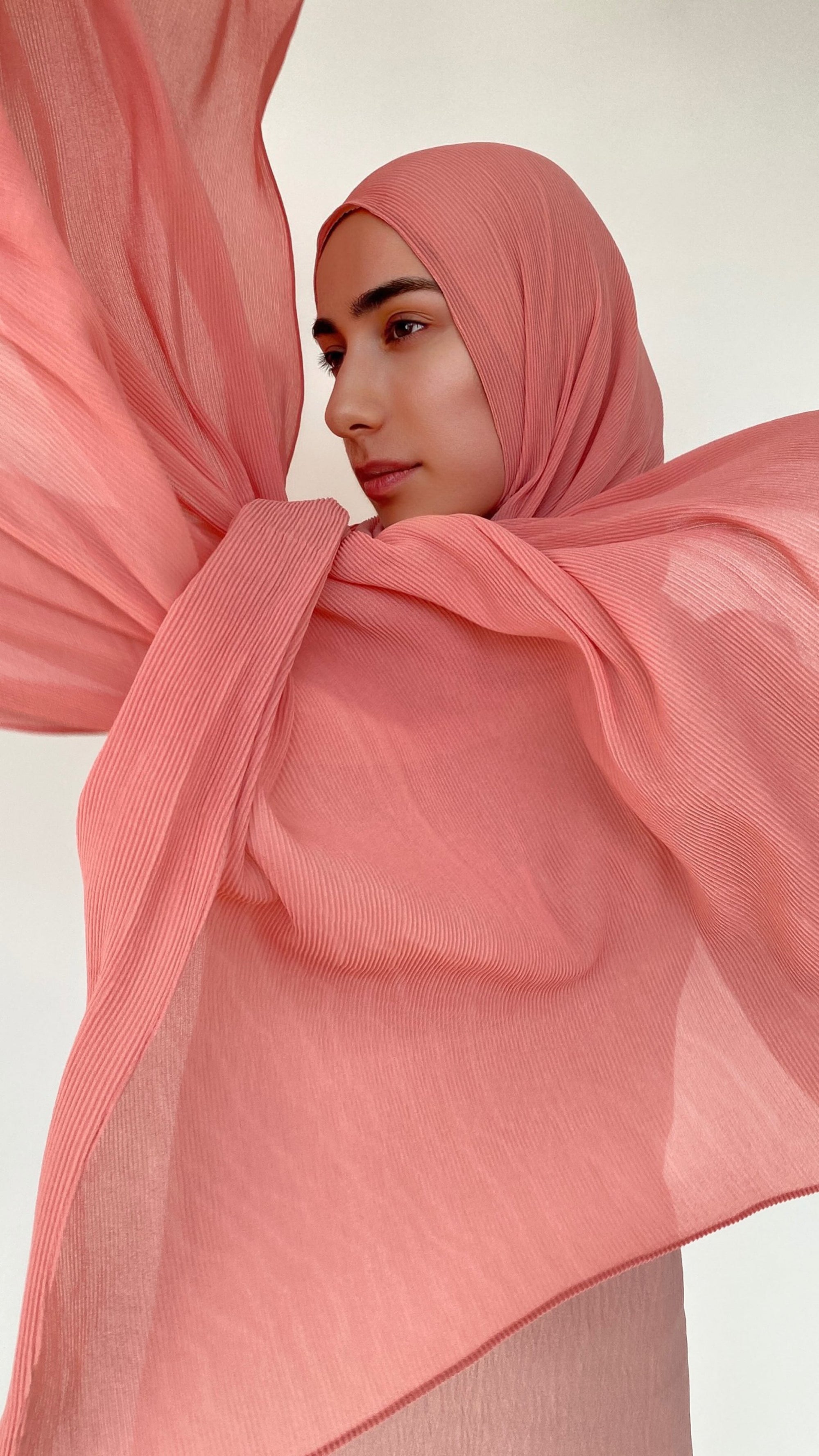 HIJAB PLISSÉ TANNÉ