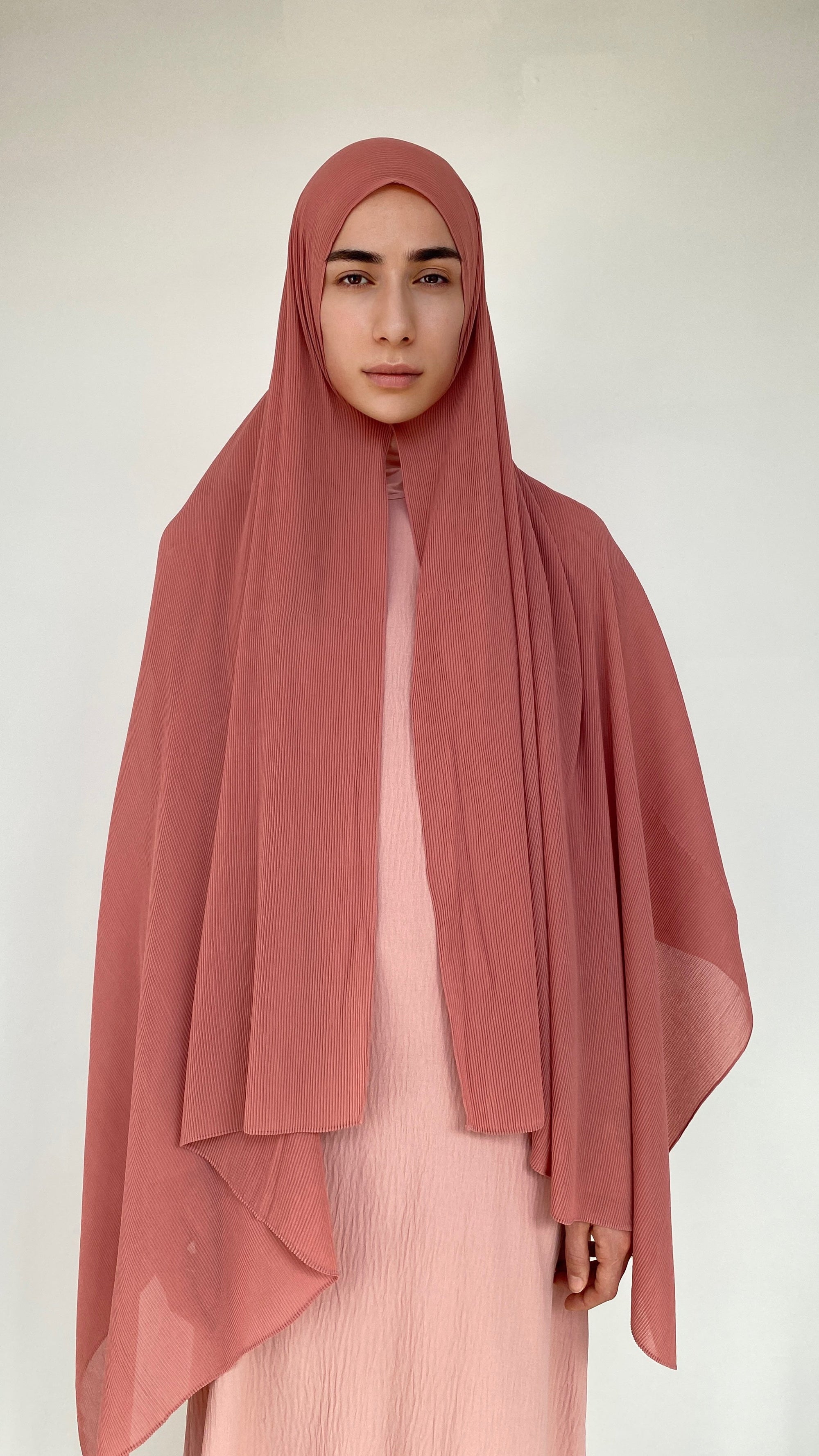 HIJAB MOUSSELINE PLISSÉ MERIGOLD