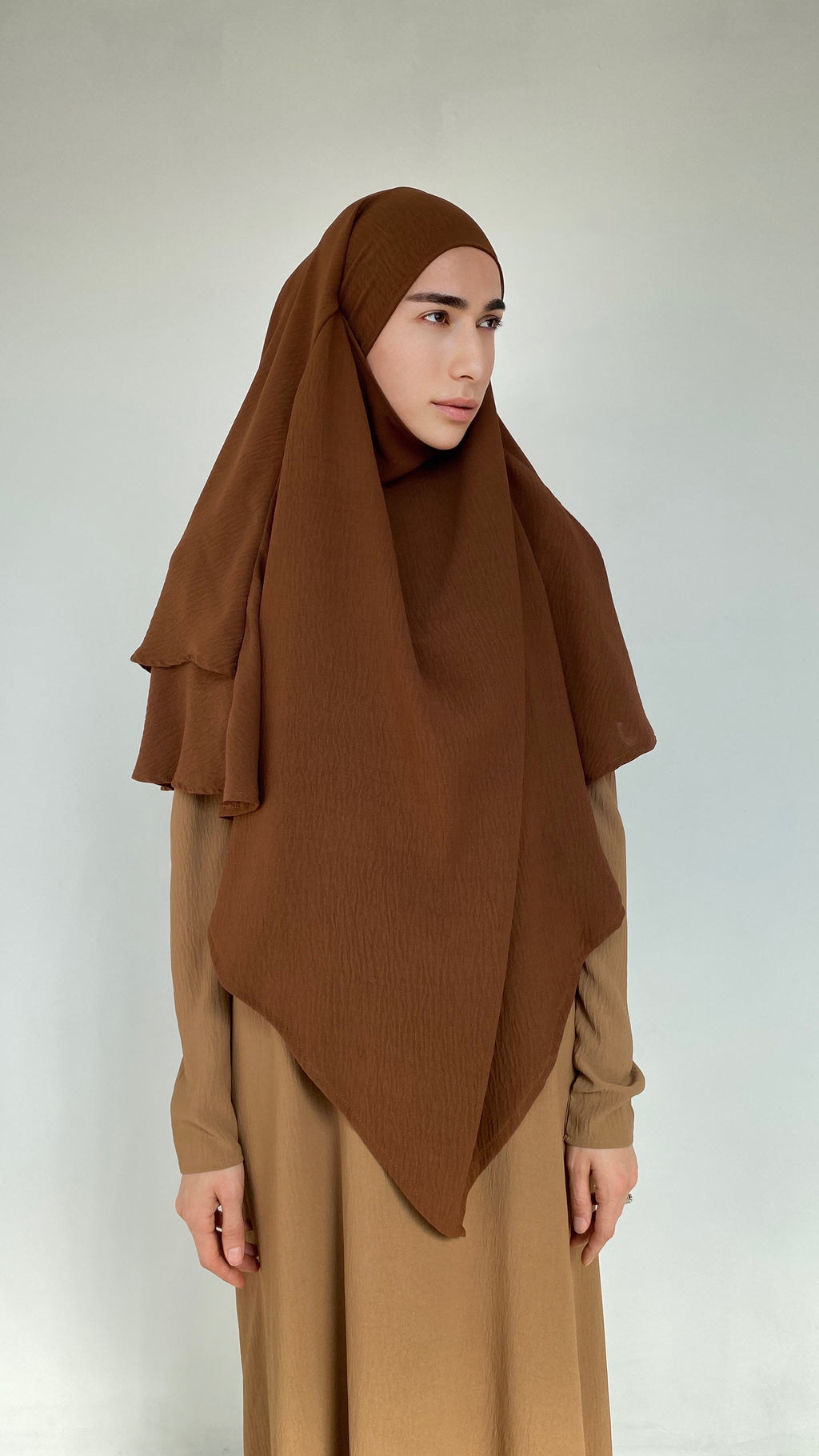 KHIMAR JAZZ 2 VOILES CANNELLE