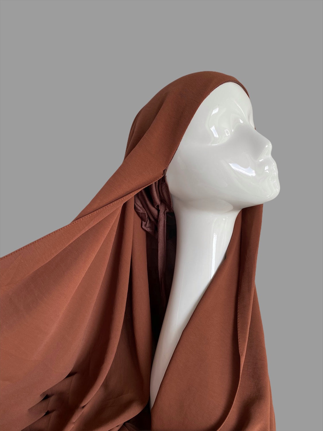 Hijab à enfiler nacarat