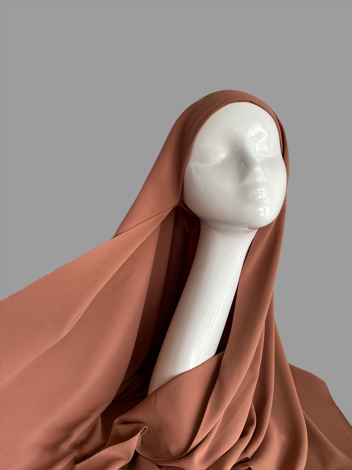 Hijab à enfiler nacarat