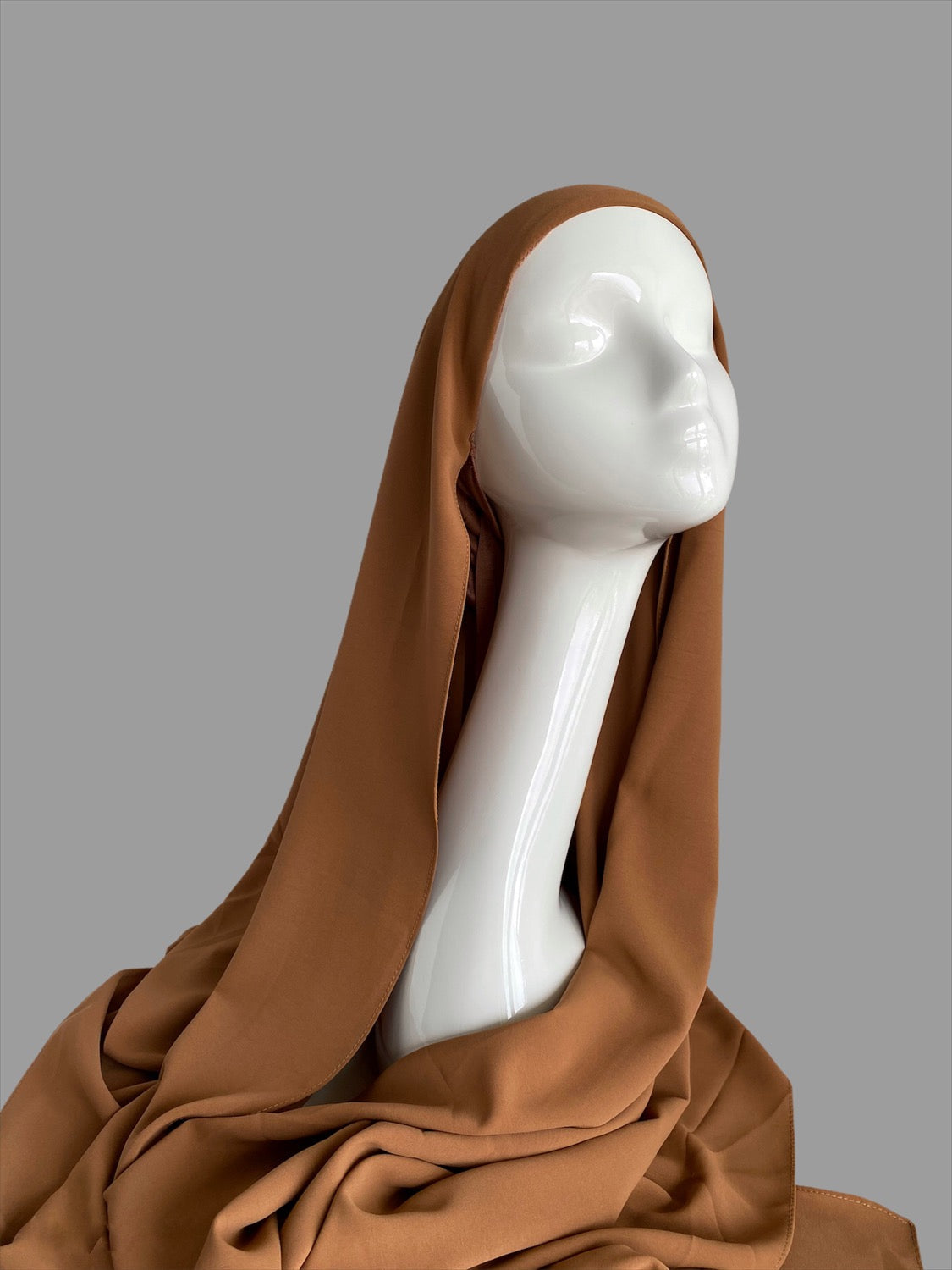 Hijab à enfiler caramel