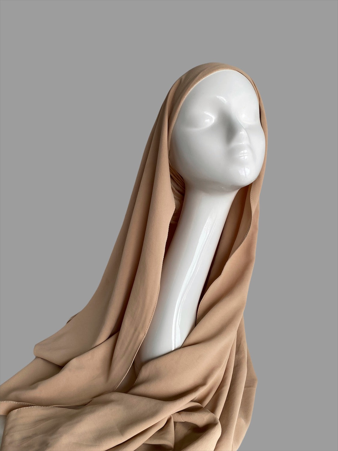 Hijab à enfiler beige