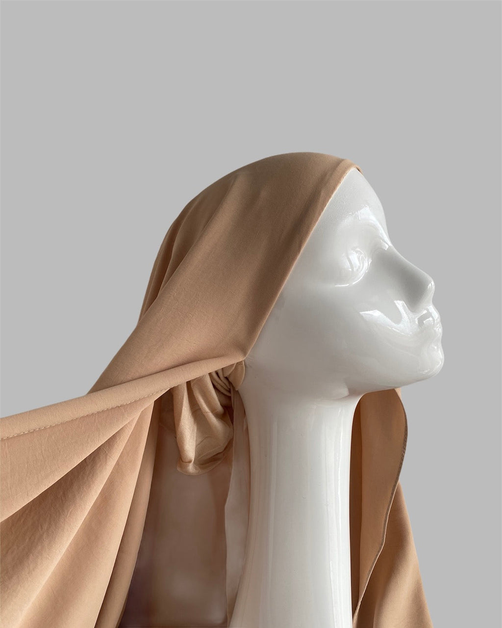 Hijab à enfiler beige