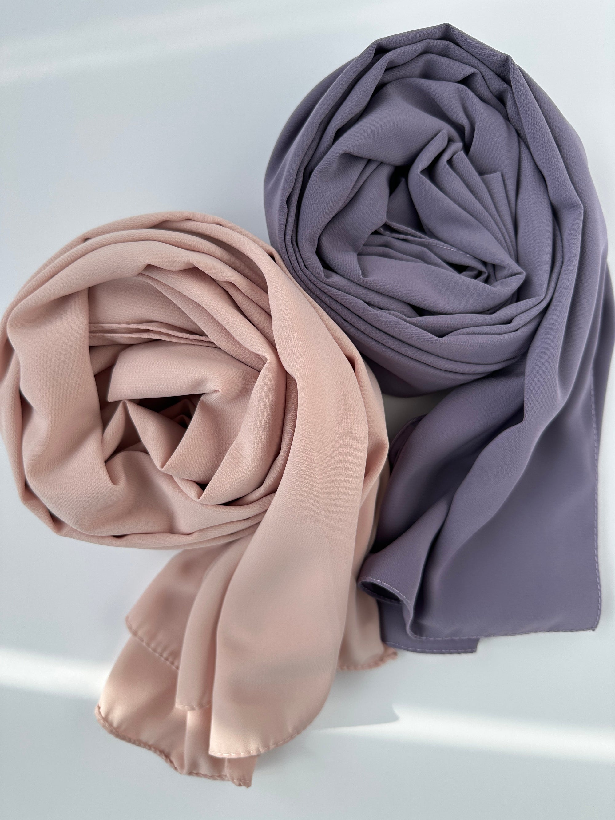 HIJAB SOIE DE MÈDINE BEIGE ROSE