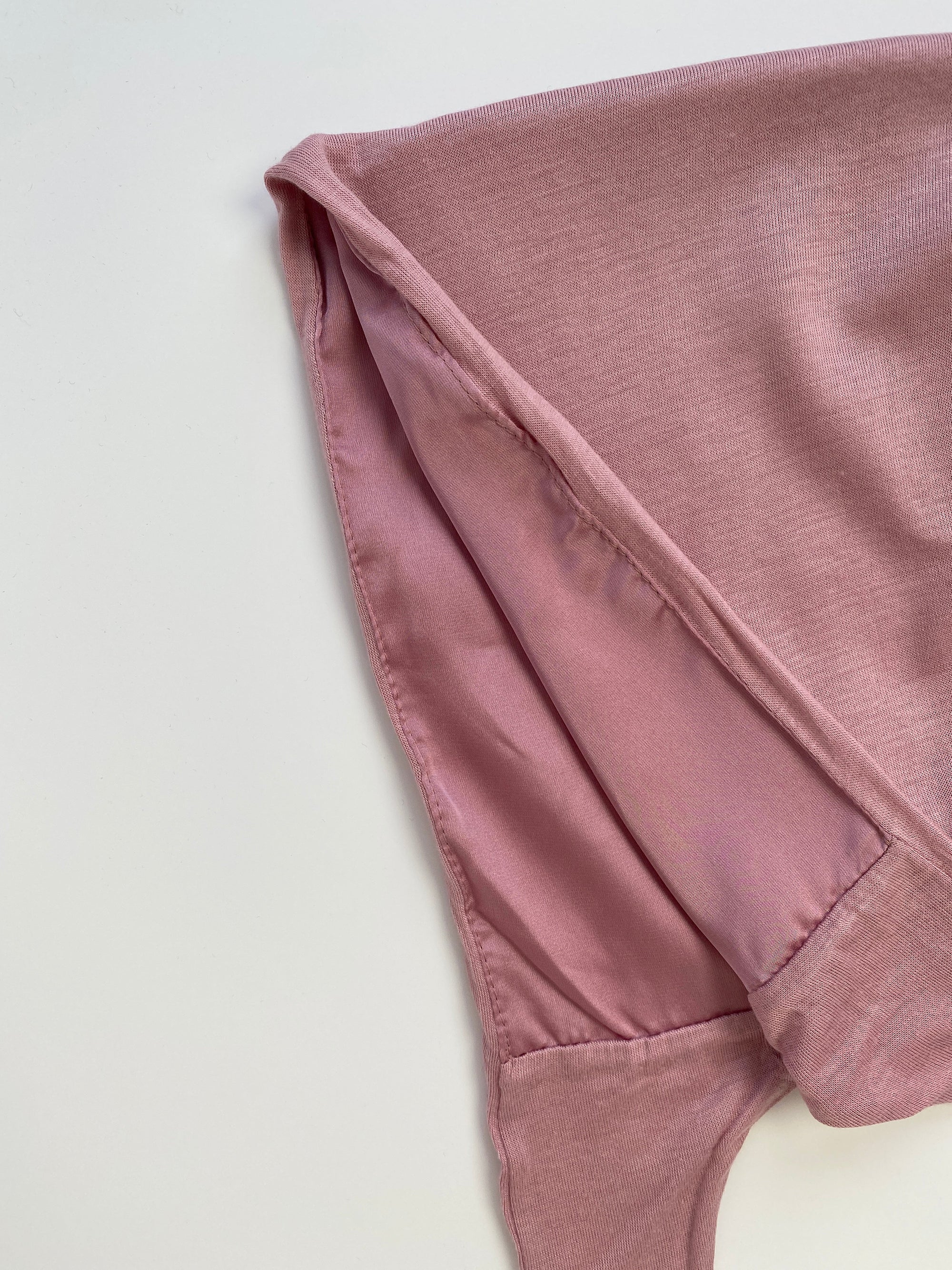 BONNET SOIE ROSE PÂLE