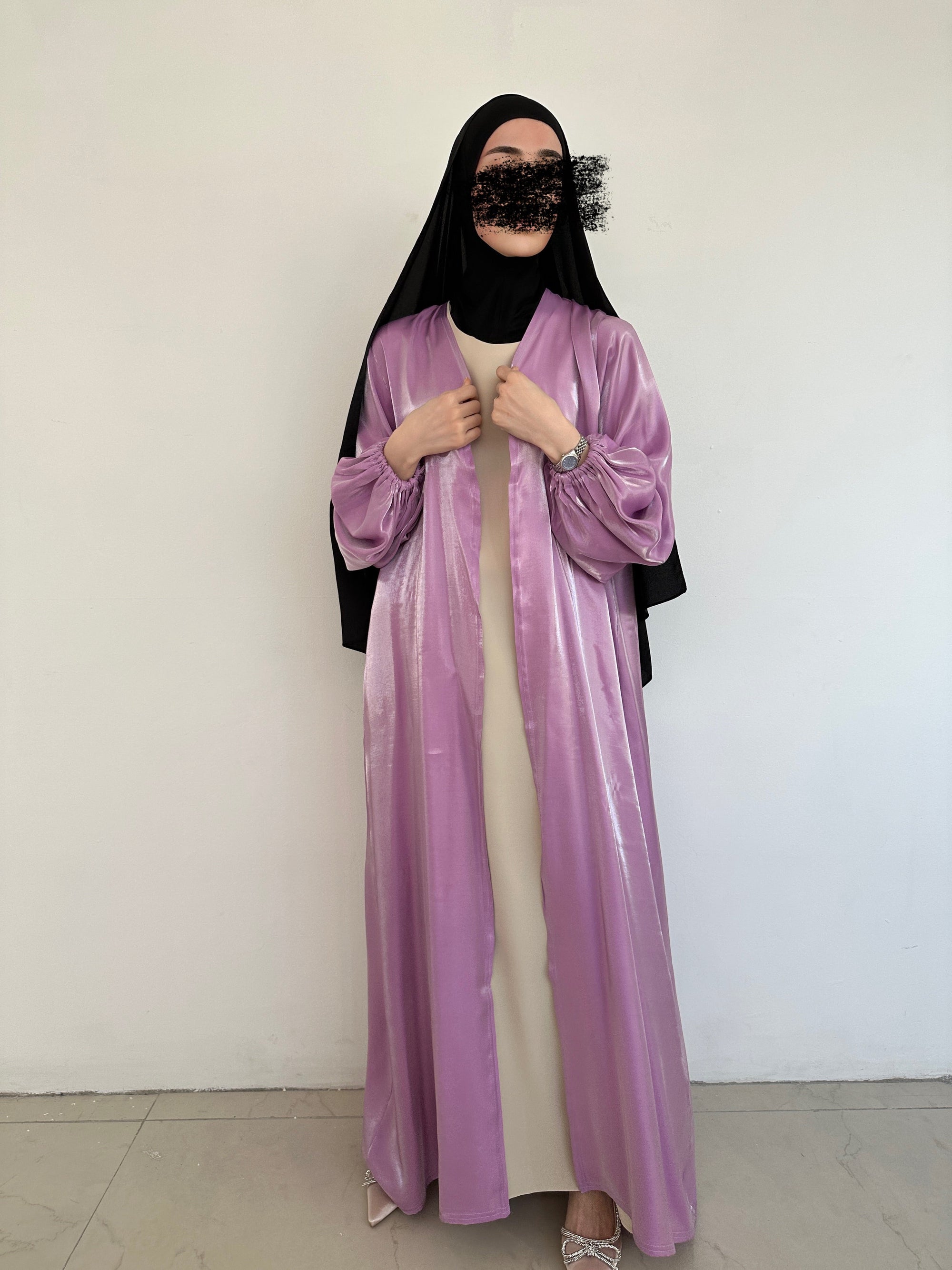 KIMONO ORGANZA LILAS