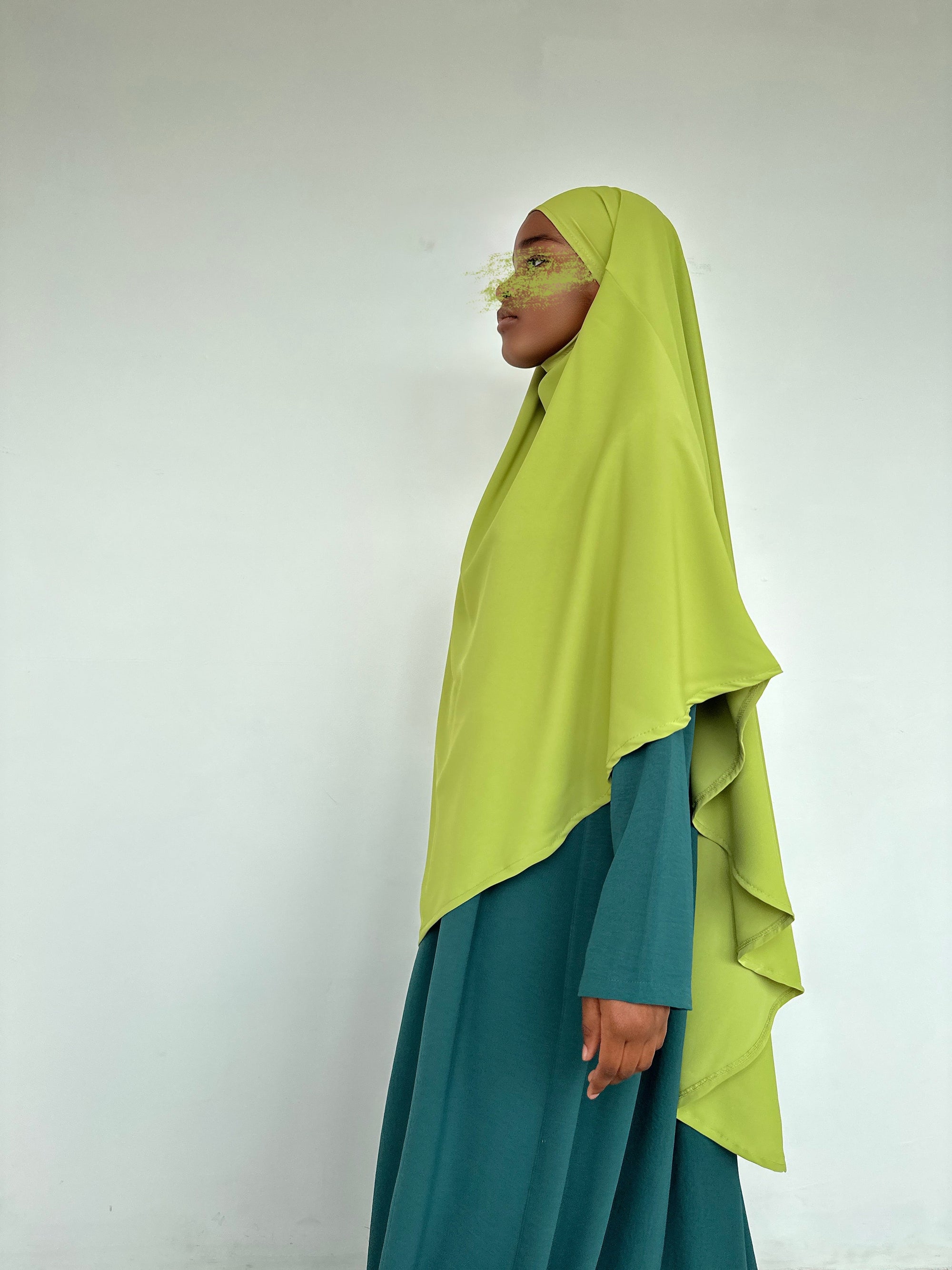 KHIMAR SOIE DE MÈDINE OLIVE