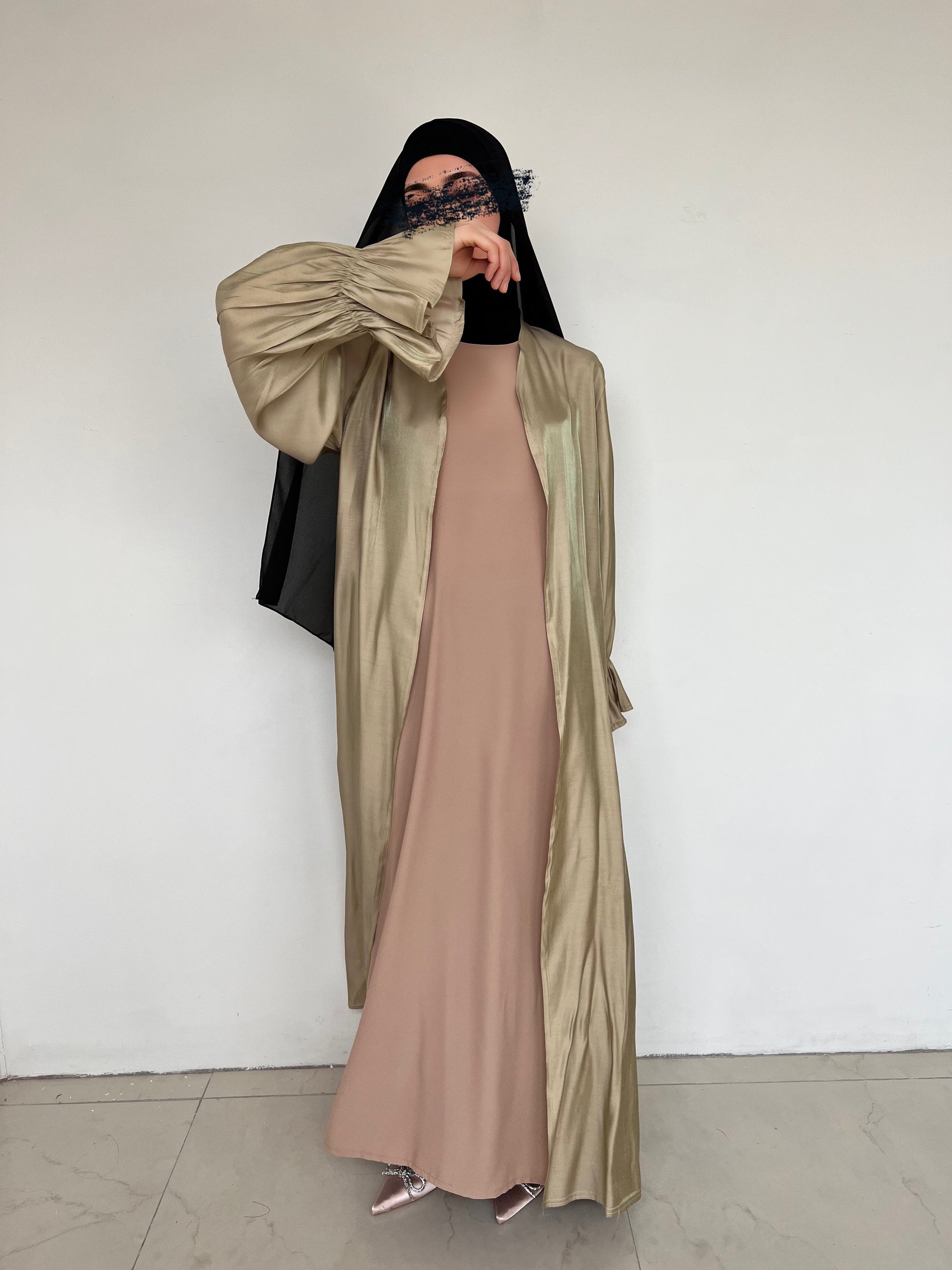 KIMONO ORGANZA OLIVE