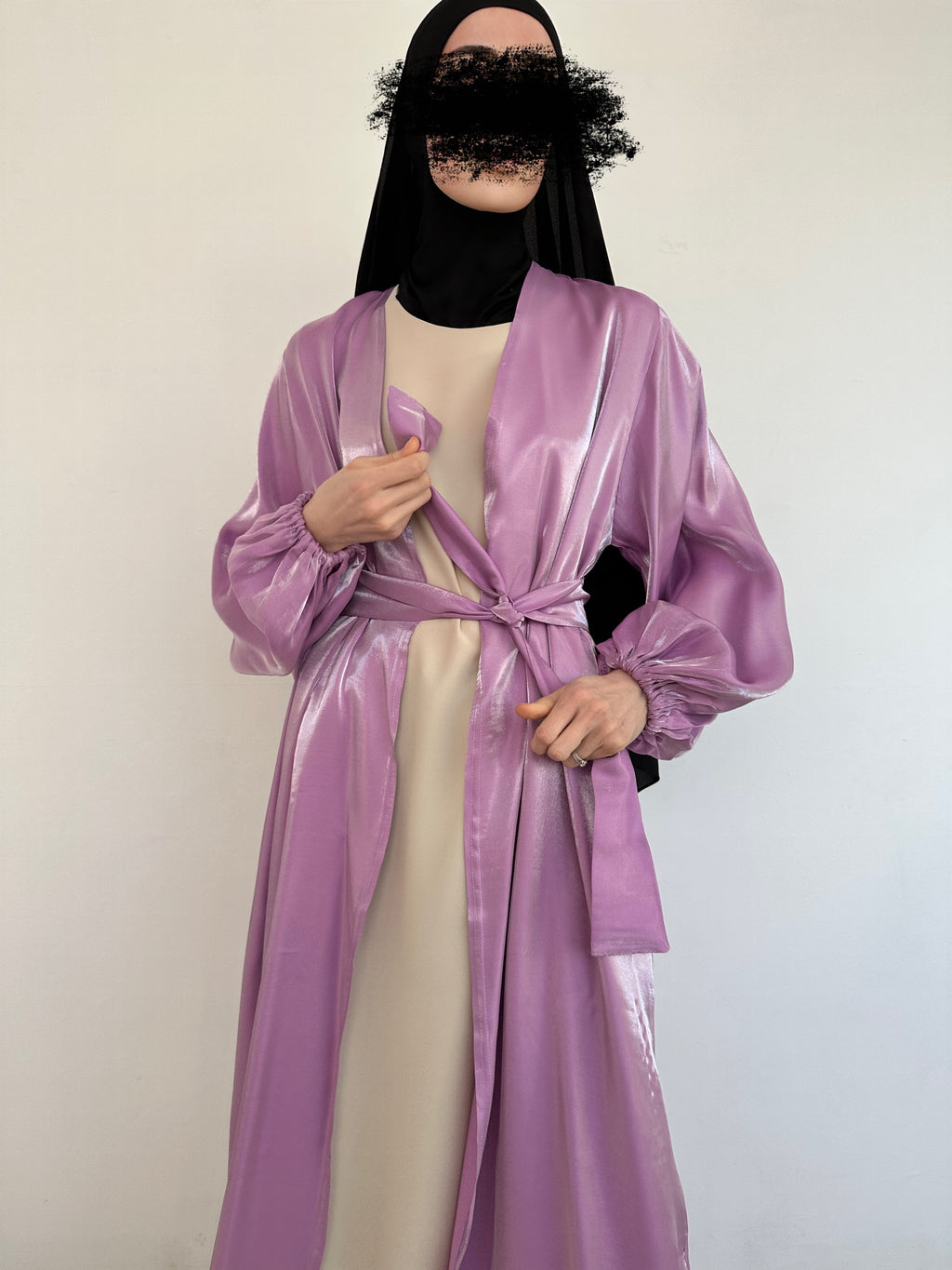 KIMONO ORGANZA LILAS