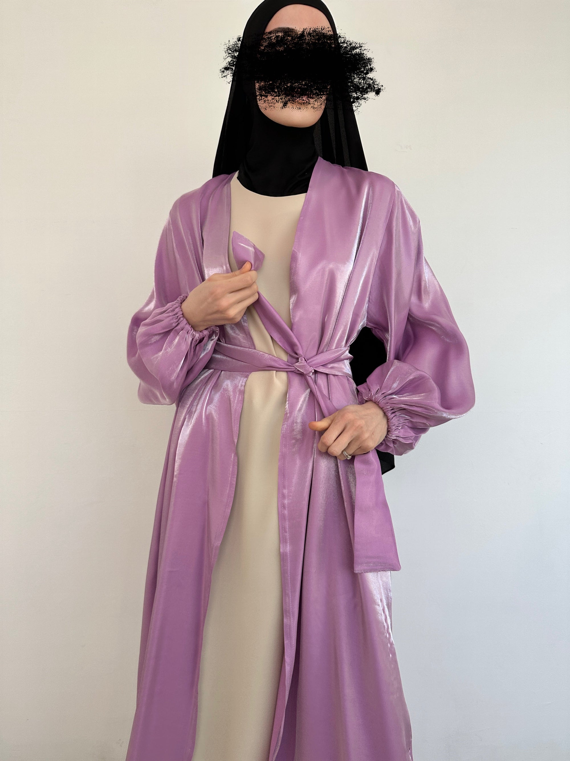 KIMONO ORGANZA LILAS